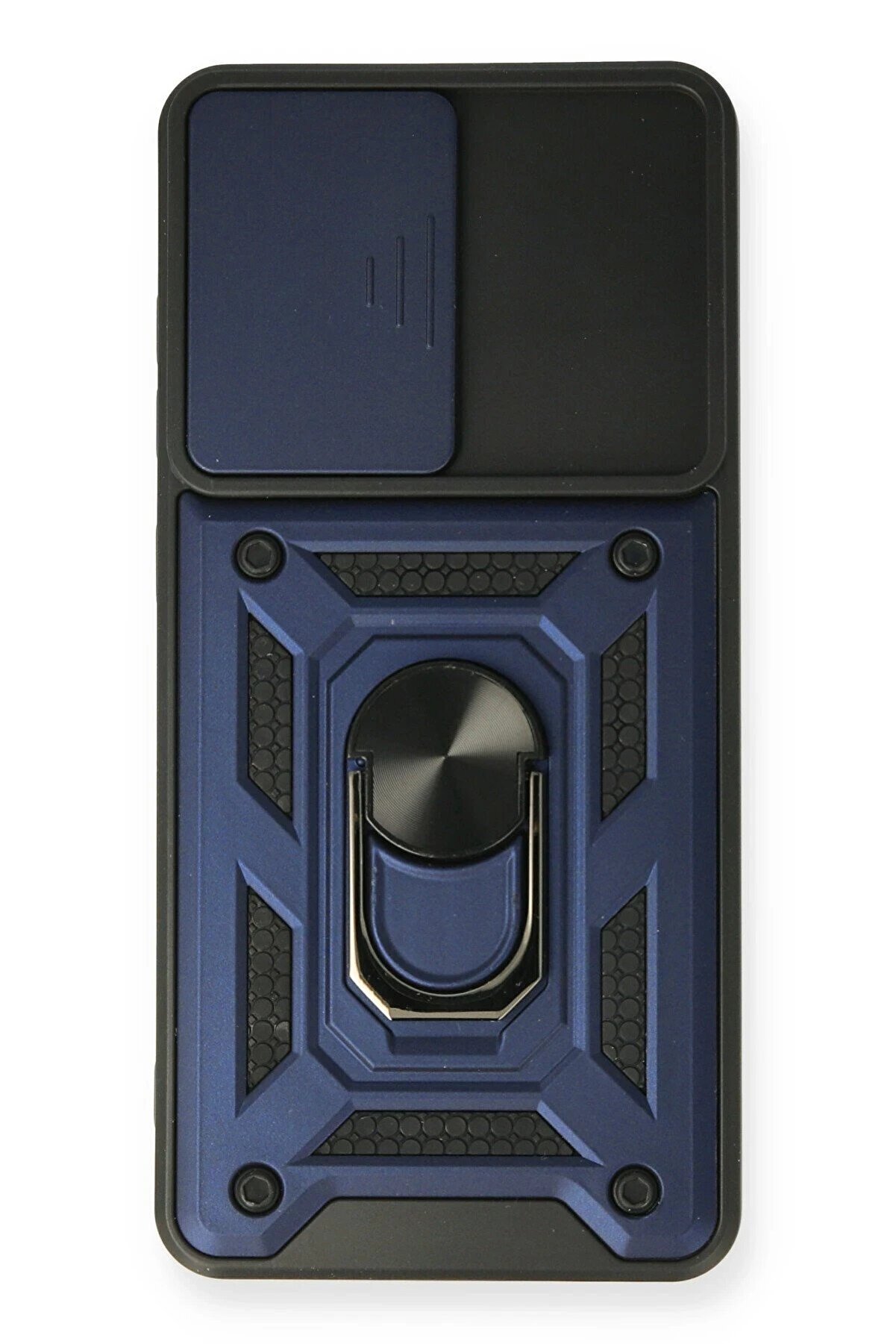 Samsung Galaxy A32 Kılıf Pars Lens Yüzüklü Si̇li̇kon - Laci̇vert - Dropx9464-8271