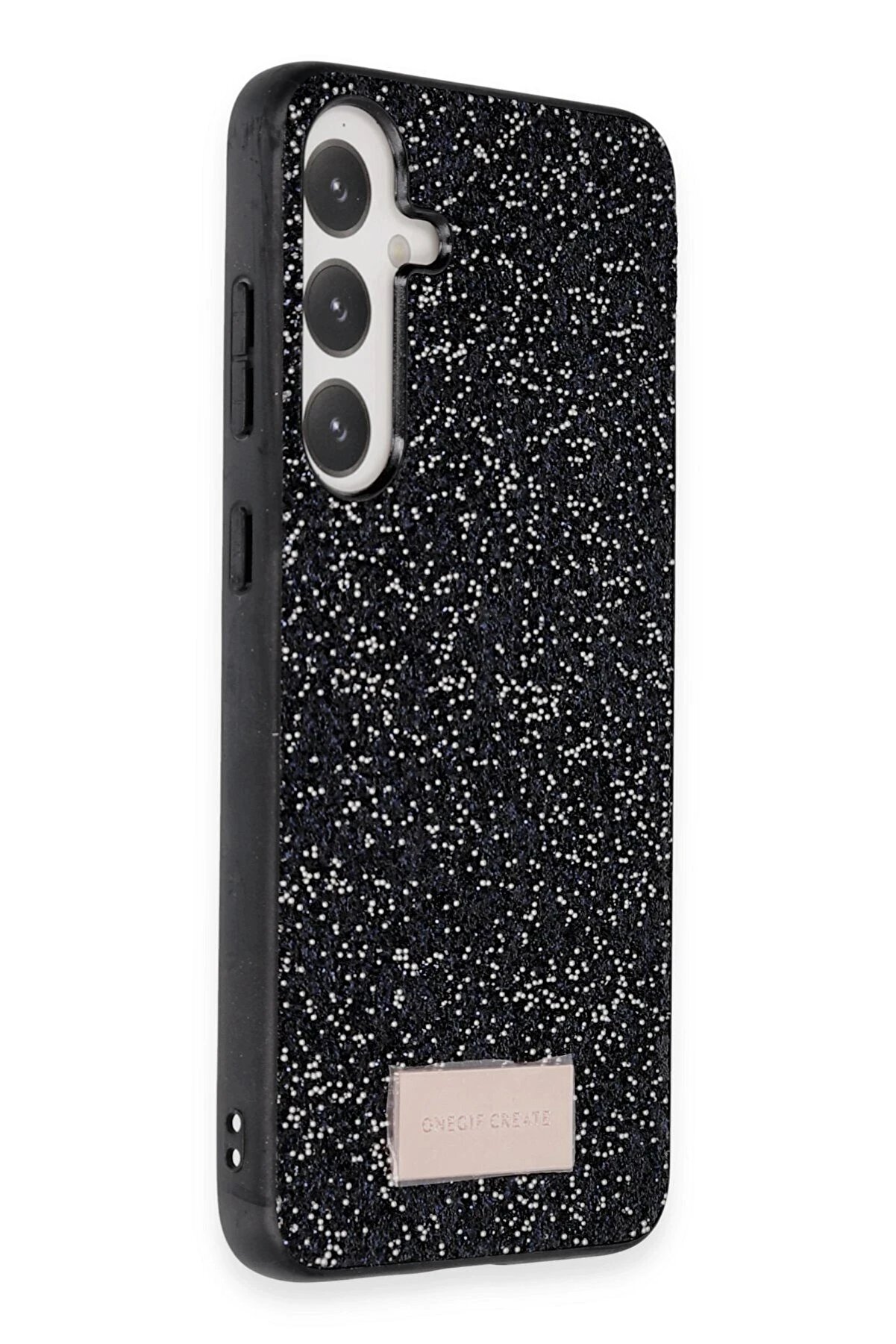 Samsung Galaxy A55 5G Bri̇ght Si̇mli̇ Kapak - Si̇yah - Dropx2973-1856