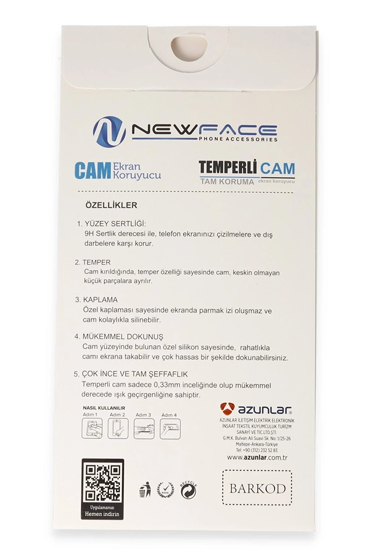 Samsung Galaxy A16 5G 3D Anti̇stati̇k Cam Ekran Koruyucu - Dropx9618-6658