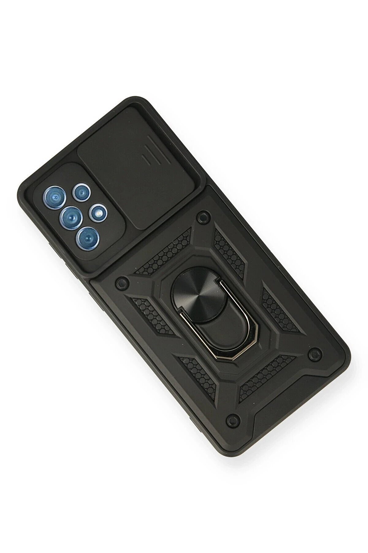 Samsung Galaxy A32 Kılıf Pars Lens Y&uuml;z&uuml;kl&uuml; Si̇li̇kon - Si̇yah - Dropx8148-3113