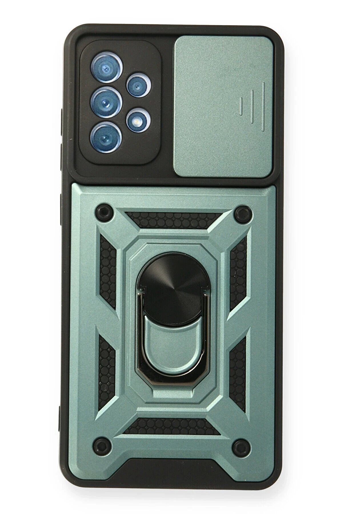 CepteToptan Samsung Galaxy A32 Kılıf Pars Lens Y&uuml;z&uuml;kl&uuml; Silikon - Yeşil - DROPX8591-1082