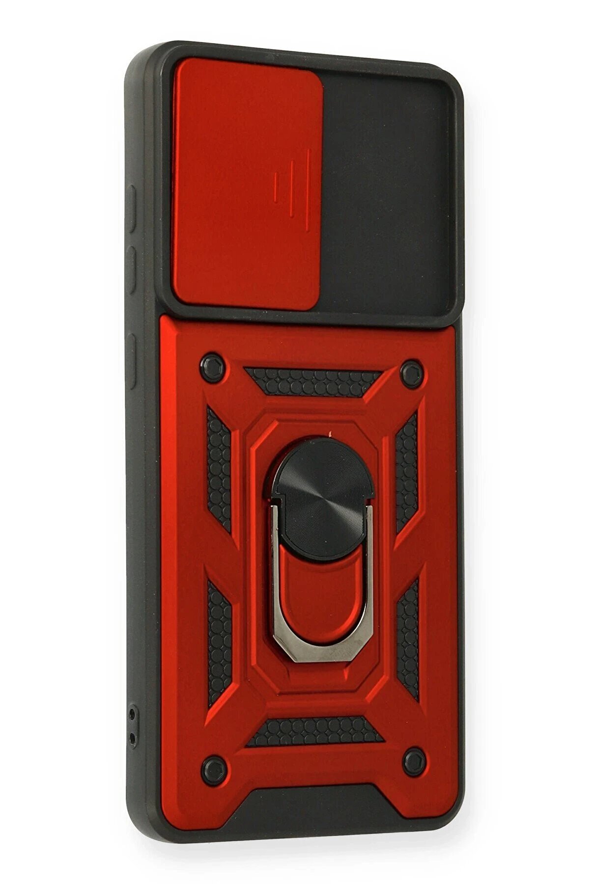 Samsung Galaxy A32 Kılıf Pars Lens Y&uuml;z&uuml;kl&uuml; Si̇li̇kon - Kırmızı - Dropx3447-8052