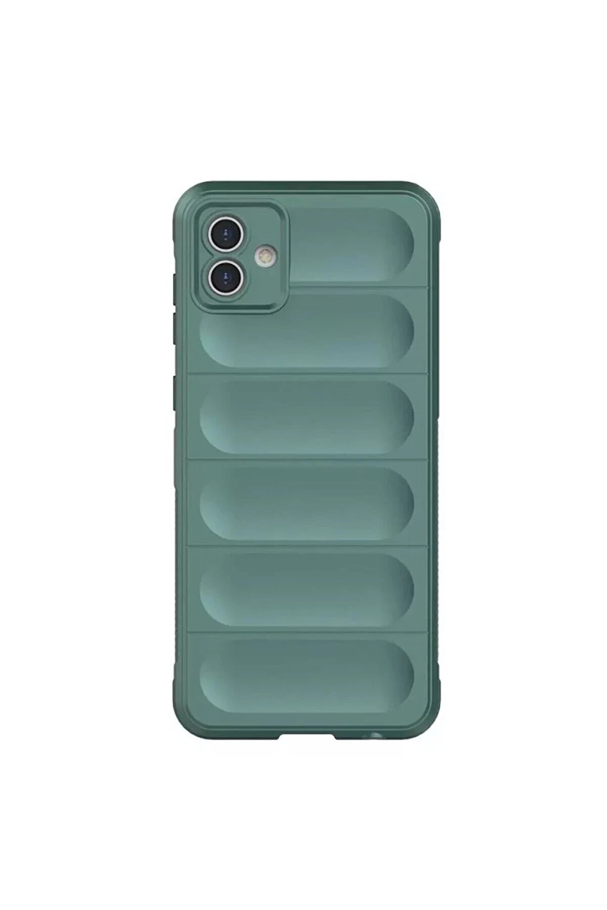 CepteToptan Samsung Galaxy A06 Kılıf Optimum Silikon - Koyu Yeşil - DROPX9269-9543