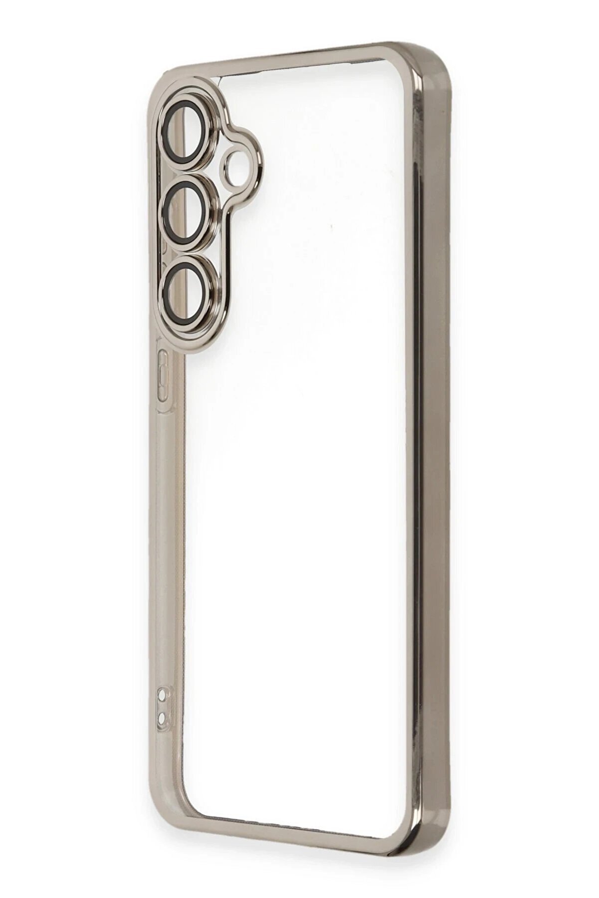 Samsung Galaxy S24 Fe Kılıf Lensli̇ Si̇li̇kon - Ti̇tanyum Gri̇ - Dropx8116-2552