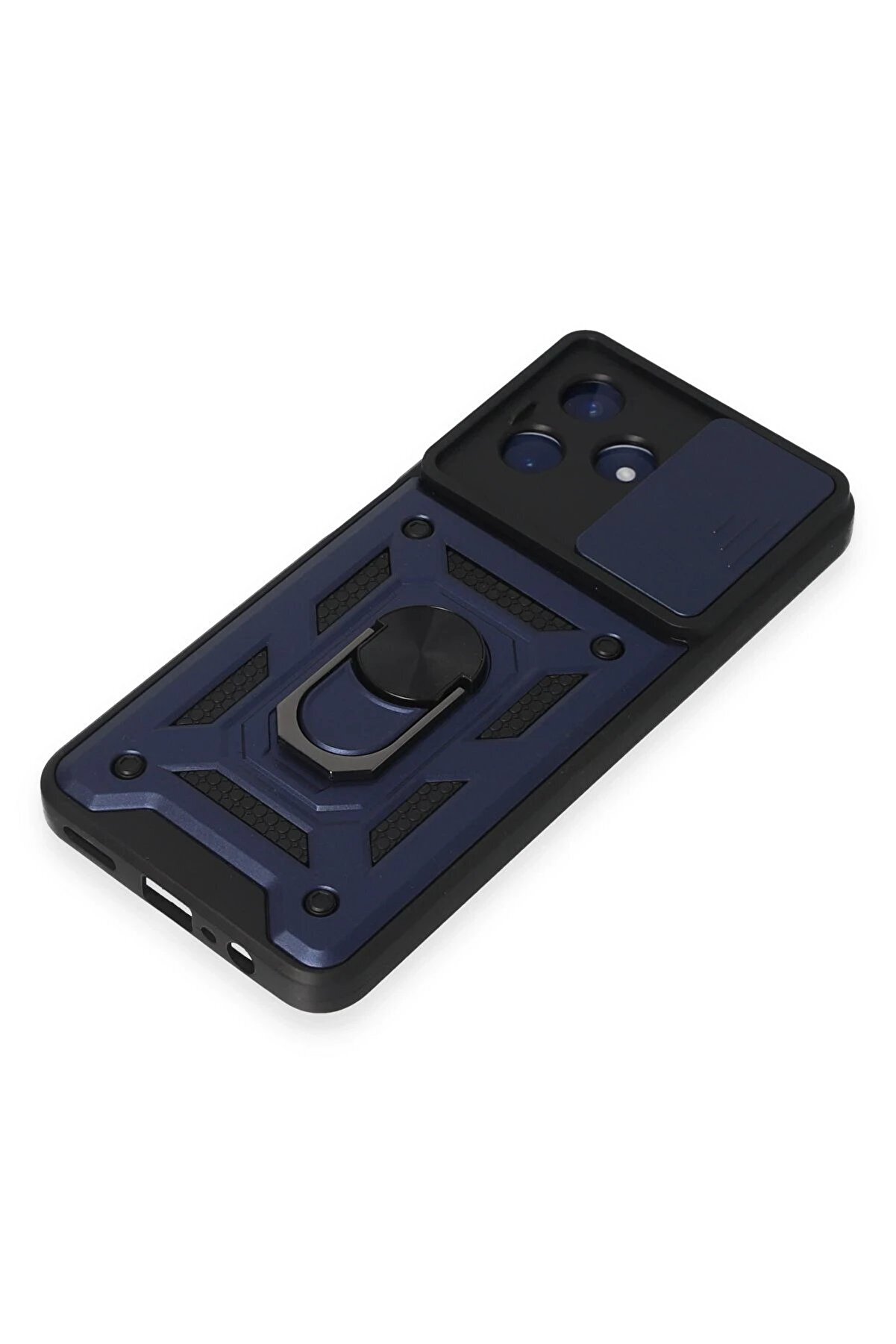 Realme C53 Kılıf Pars Lens Yüzüklü Si̇li̇kon - Laci̇vert - Dropx2661-4959