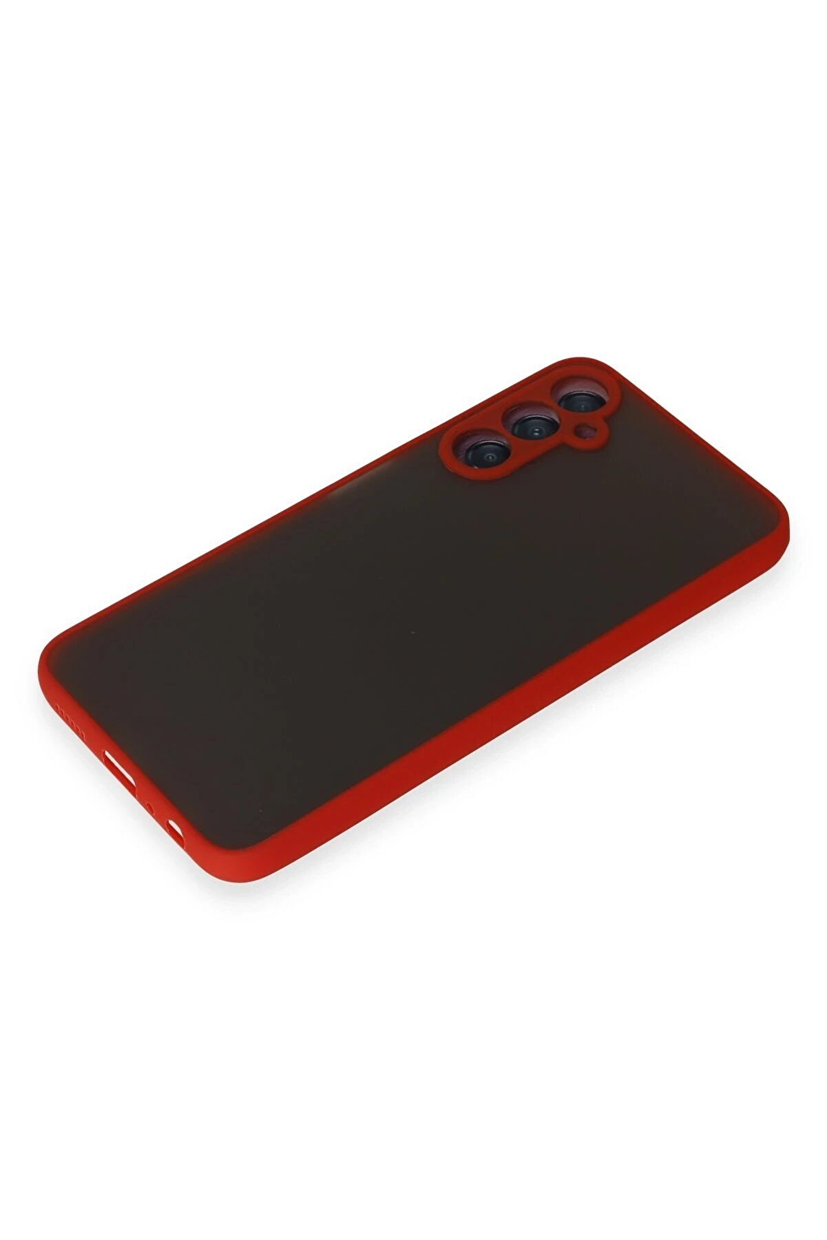 Samsung Galaxy A05S Kılıf Montreal Si̇li̇kon Kapak - Kırmızı - Dropx3896-9269