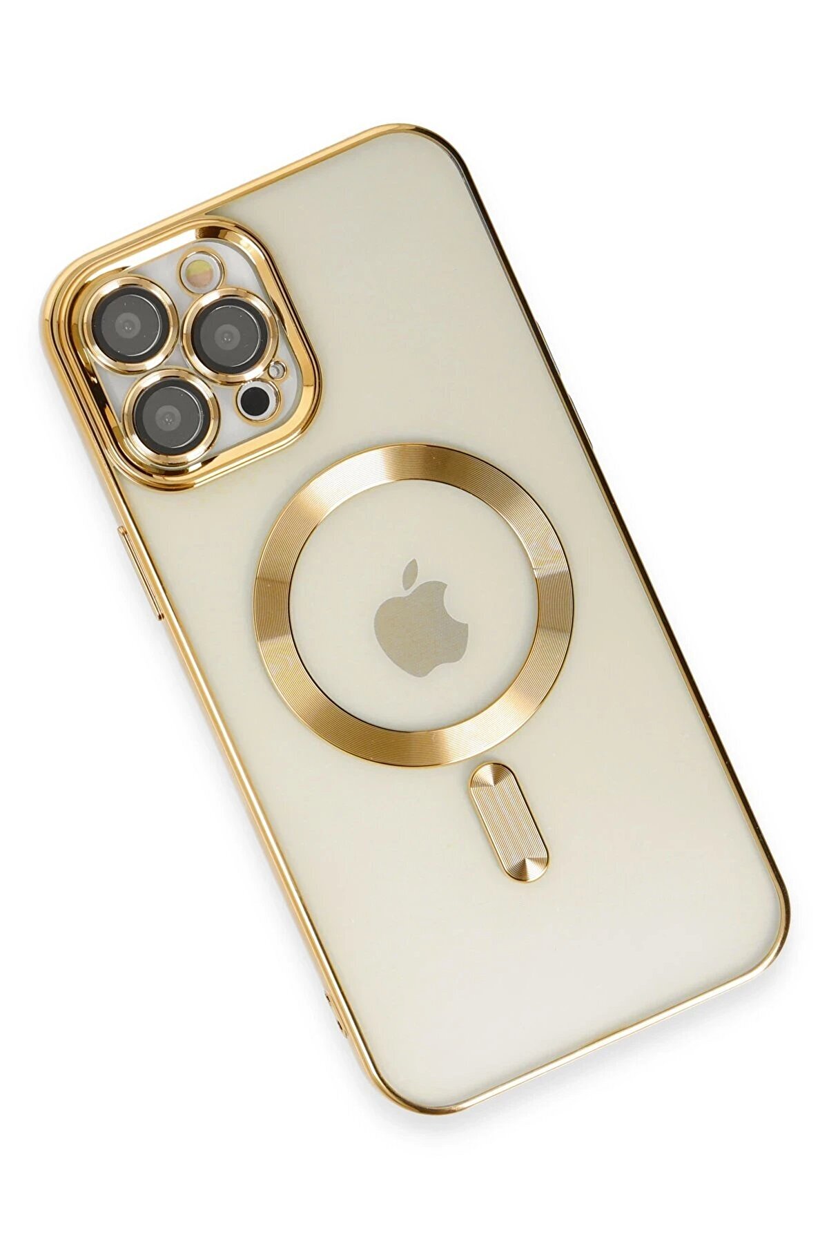 İphone 12 Pro Max Kılıf Kross Magneti̇csafe Kapak - Gold - Dropx2386-5072