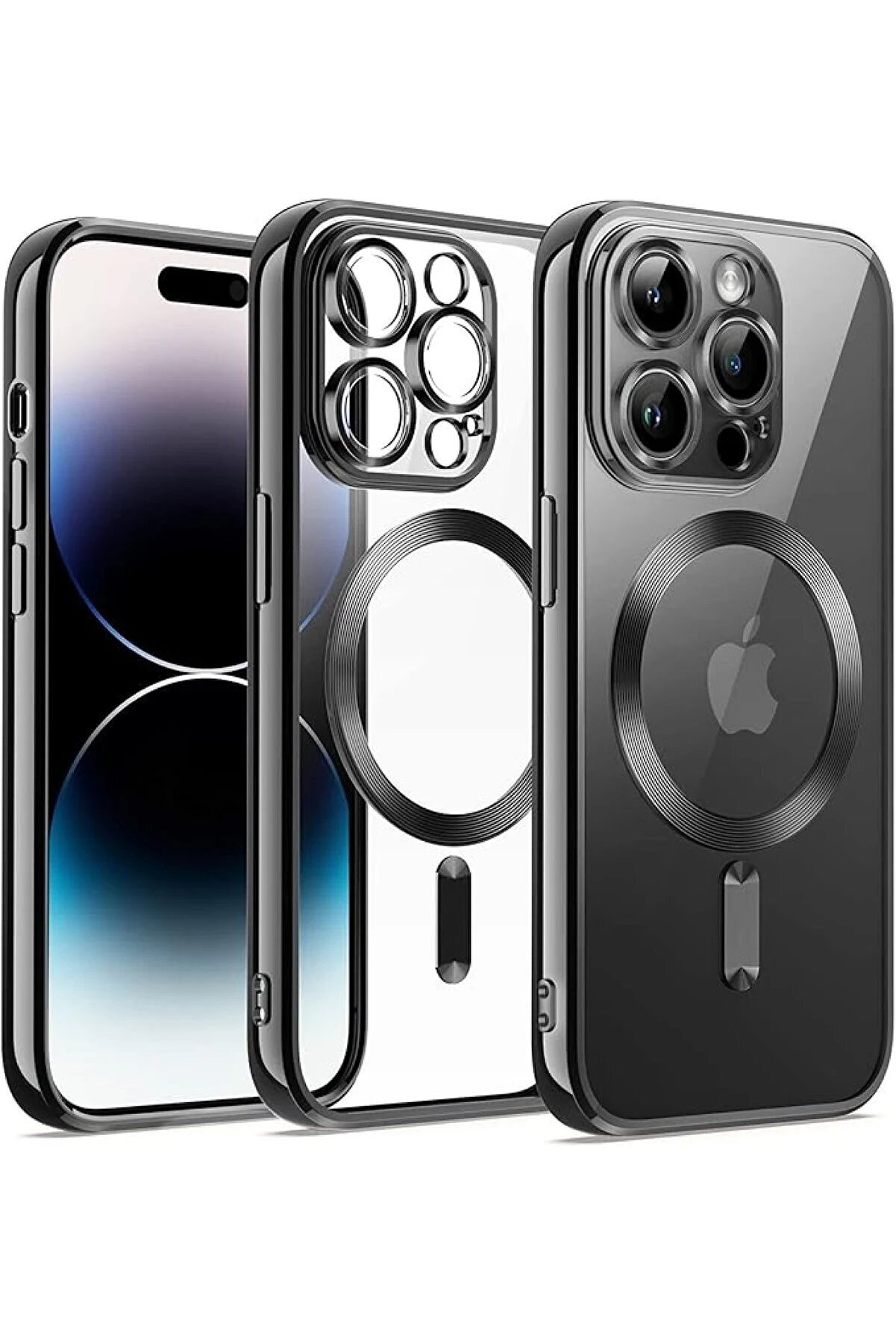 CepteToptan iPhone 12 Pro Kılıf Kross Magneticsafe Kapak - Siyah - DROPX8897-6200