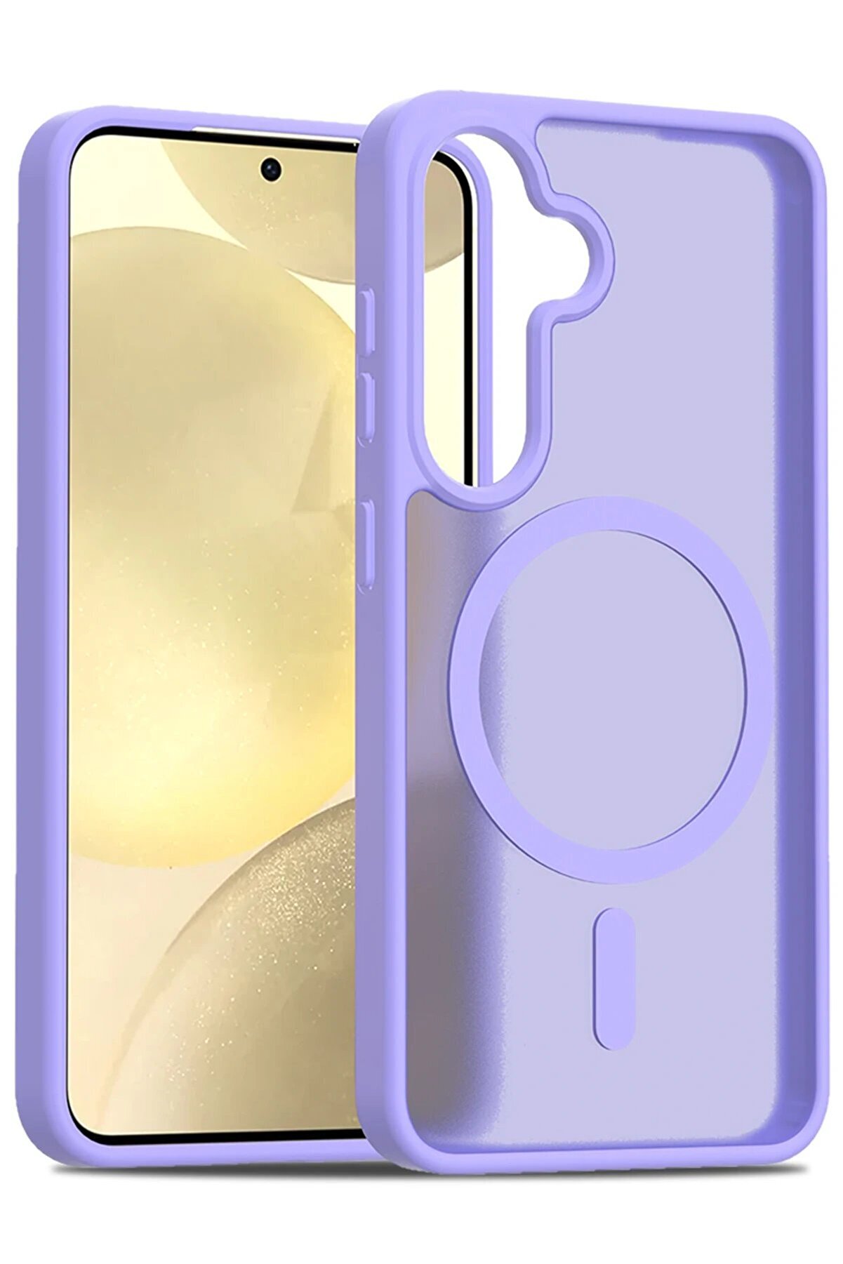 Samsung Galaxy S24 Jota Magsafe Kapak - Li̇la - Dropx9451-4820