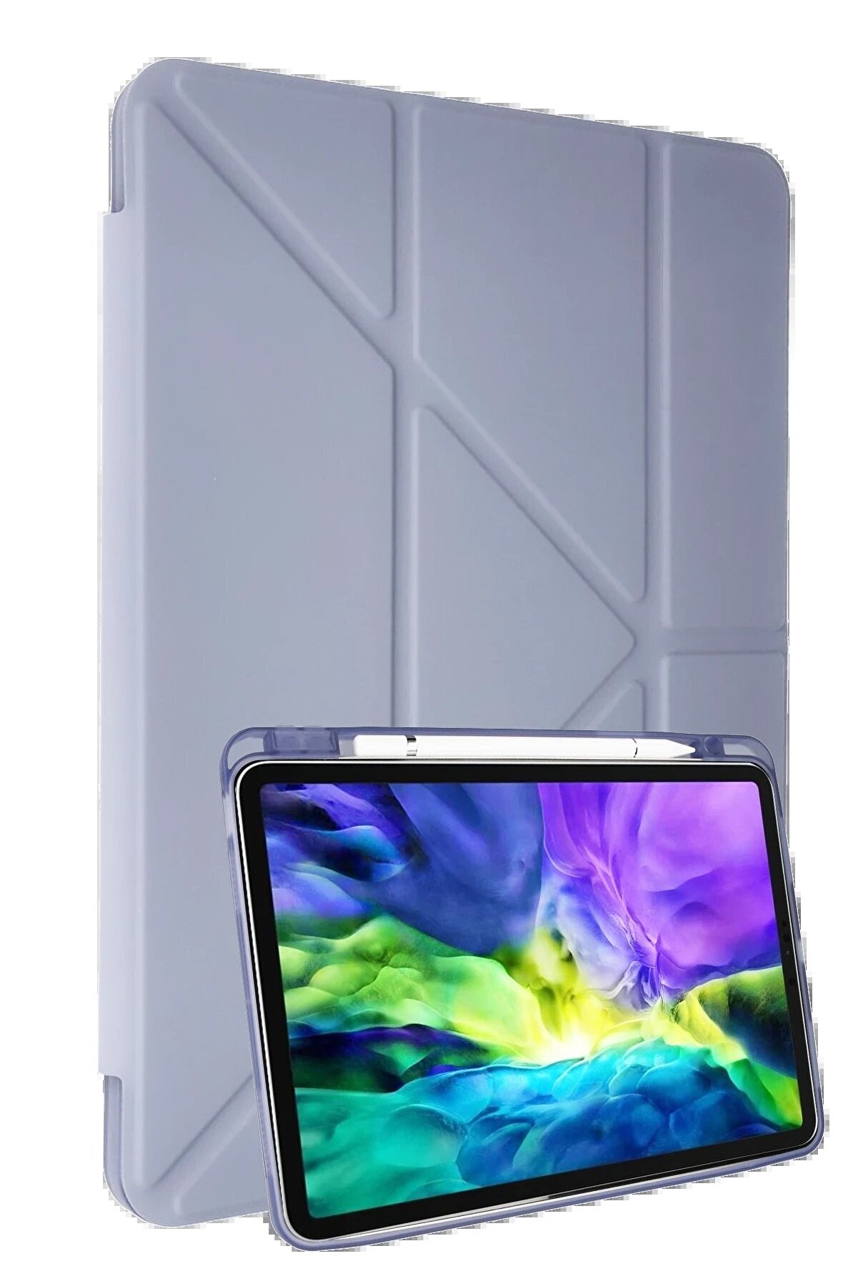 CepteToptan Samsung Galaxy P610 Tab S6 Lite 10.4 Kılıf Kalemlikli Mars Tablet Kılıfı - - DROPX3037-7847