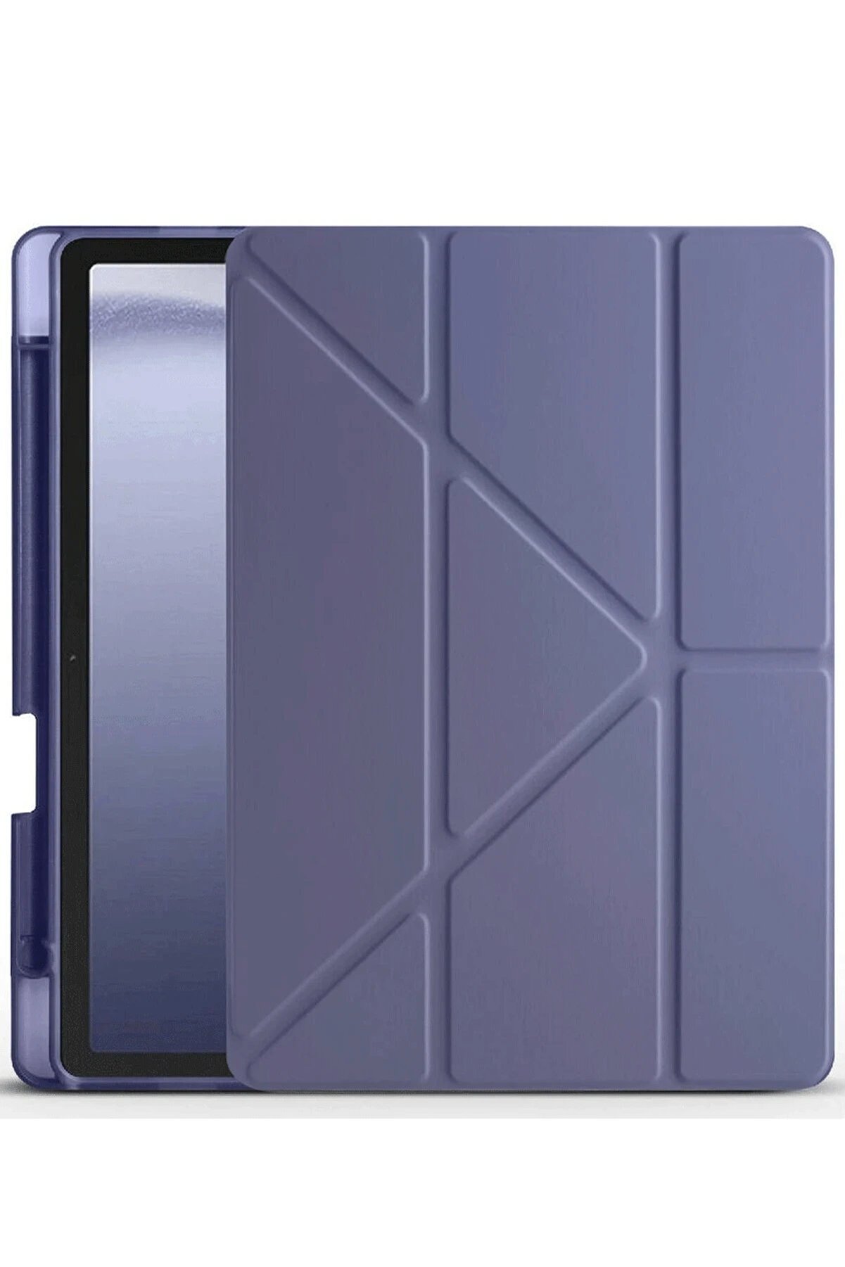 CepteToptan Xiaomi Redmi Pad Pro 12.1 Kılıf Kalemlikli Mars Tablet Kılıfı - Açık Mor - DROPX7751-5570