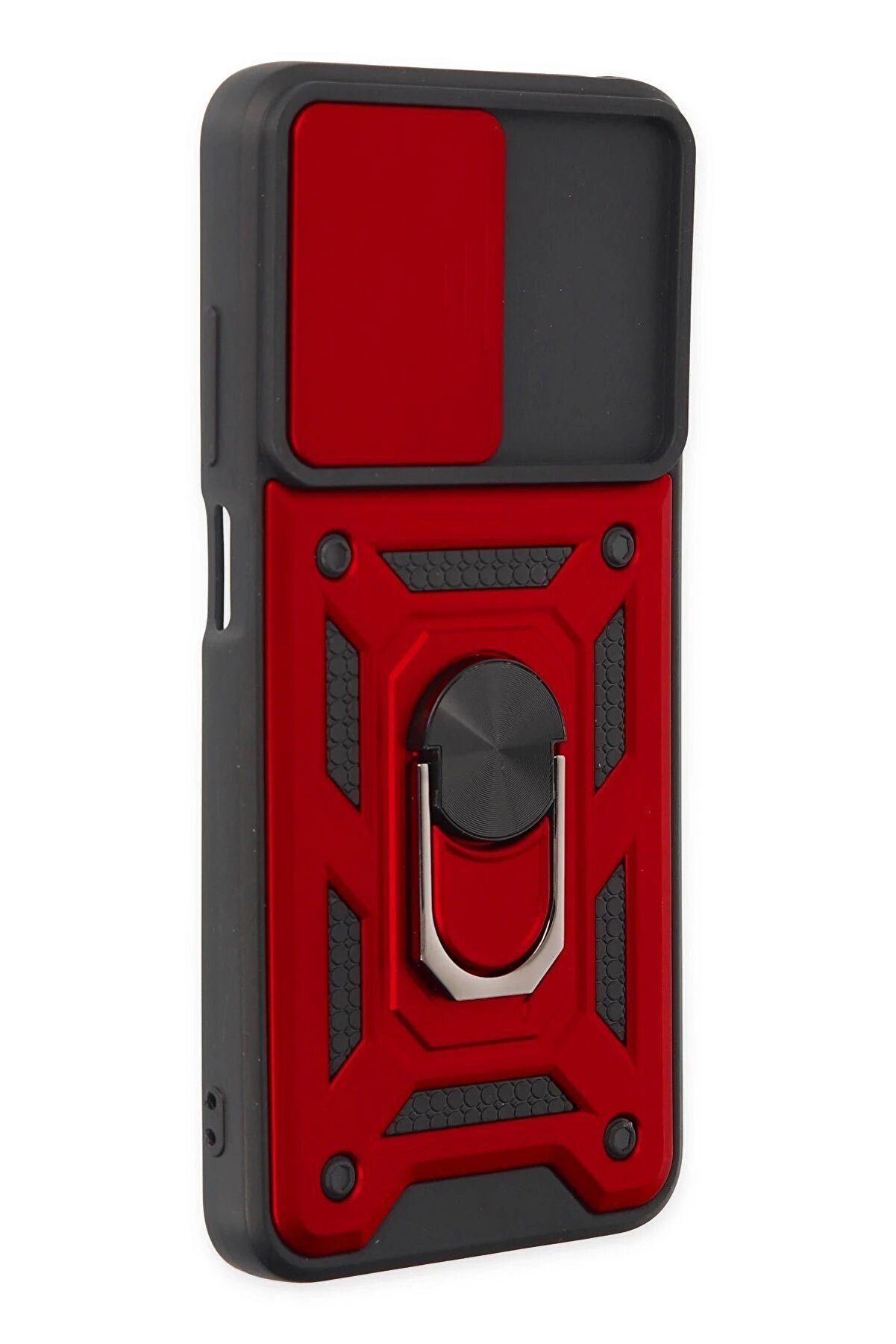 Xi̇aomi̇ Redmi̇ 10 2022 Kılıf Pars Lens Yüzüklü Si̇li̇kon - Kırmızı - Dropx6184-9689