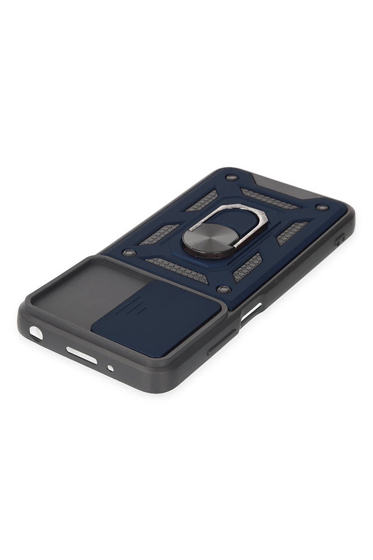 Xi̇aomi̇ Redmi̇ 10 2022 Kılıf Pars Lens Yüzüklü Si̇li̇kon - Laci̇vert - Dropx3466-6768