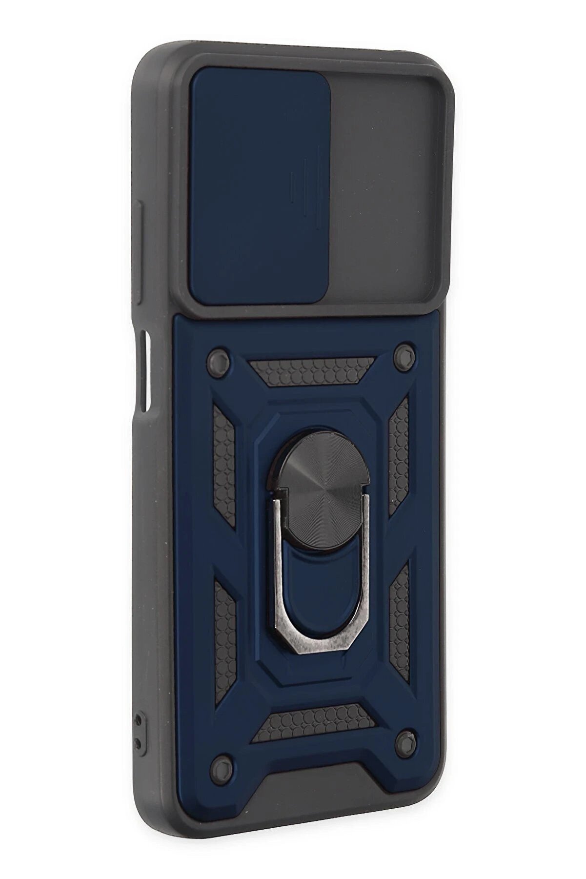 Xi̇aomi̇ Redmi̇ 10 2022 Kılıf Pars Lens Yüzüklü Si̇li̇kon - Laci̇vert - Dropx3466-6768