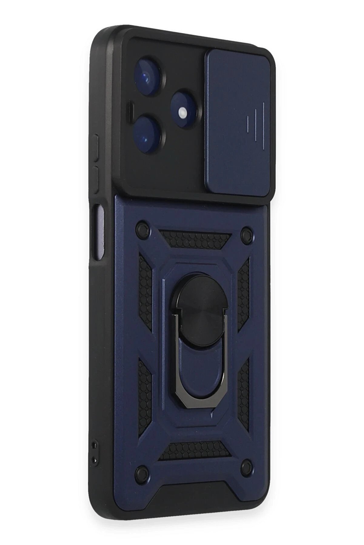 Realme C53 Kılıf Pars Lens Yüzüklü Si̇li̇kon - Laci̇vert - Dropx2661-4959