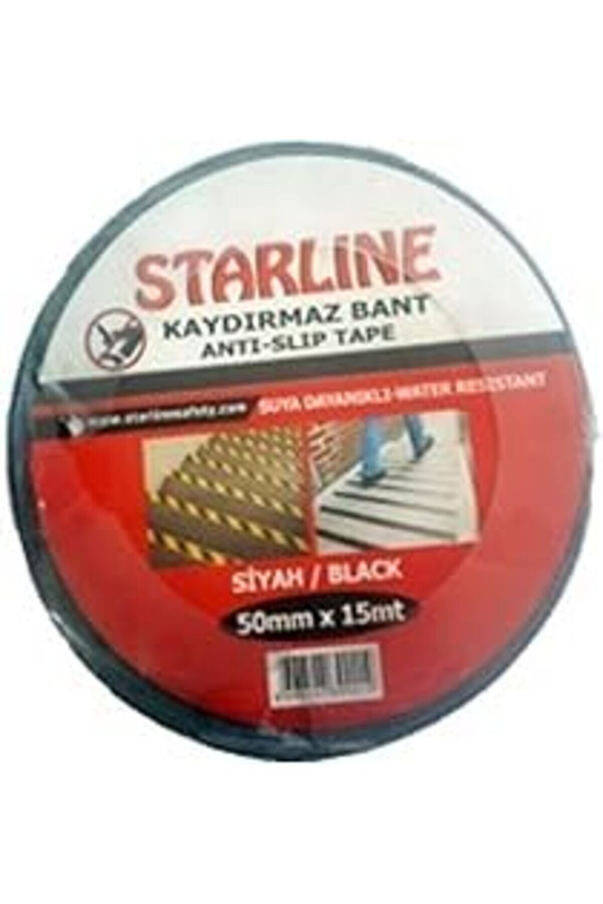 Starline Kaydırmaz Bant 50Mmx15 Mt Siyah