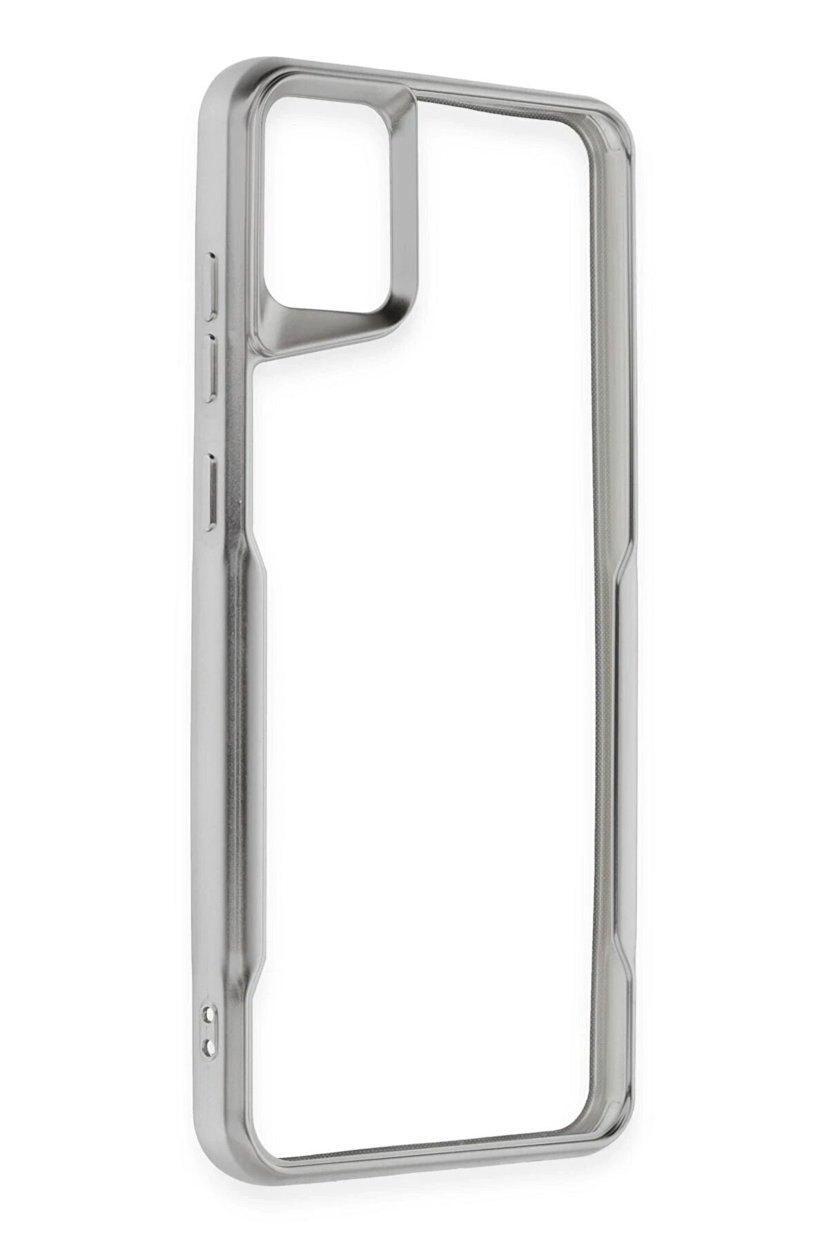 Samsung Galaxy A05 Kılıf Boyi̇ Si̇li̇kon Kapak - Gümüş - Dropx1212-2297