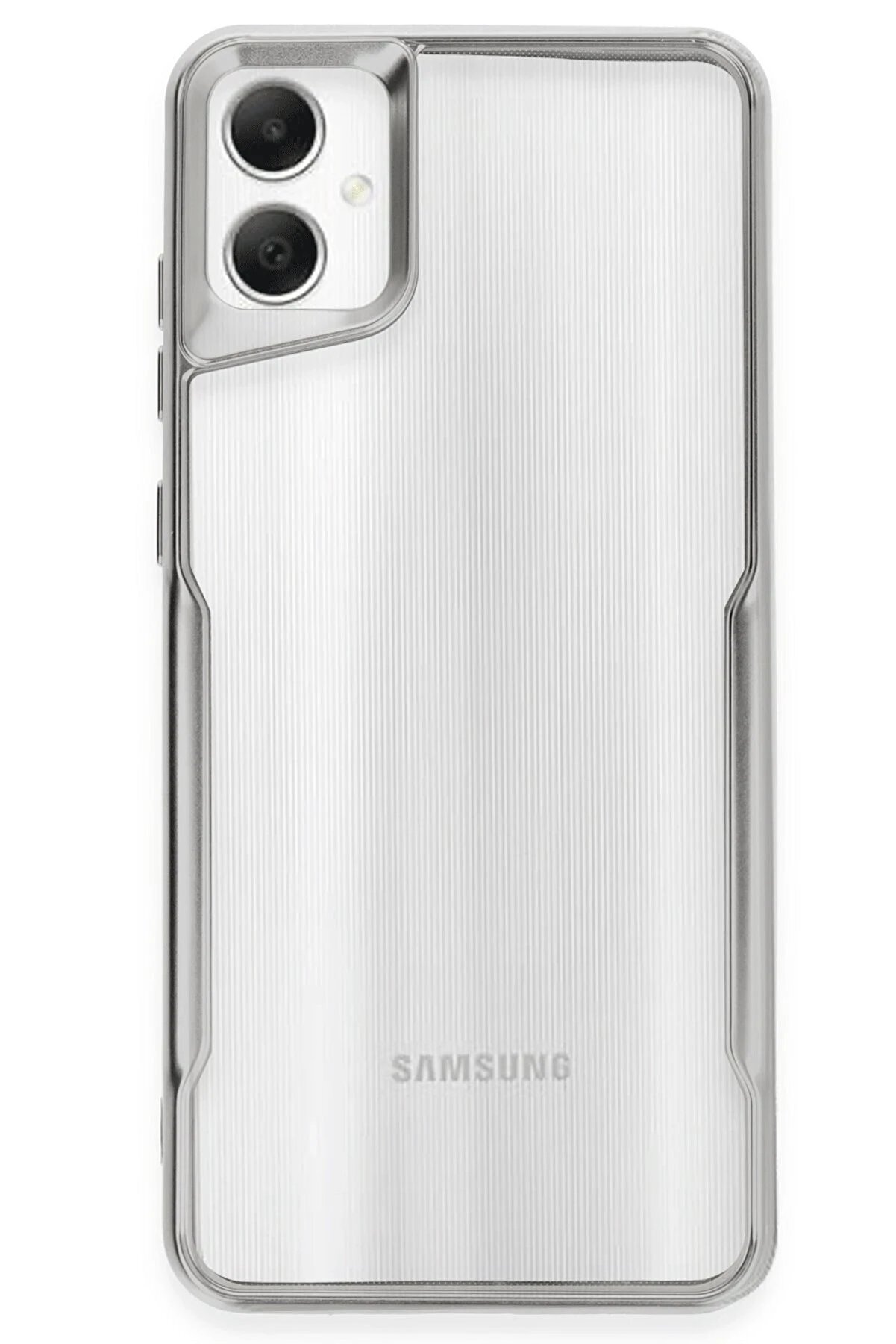 CepteToptan Samsung Galaxy A05 Kılıf Boyi Silikon Kapak - Gümüş - DROPX1212-2297