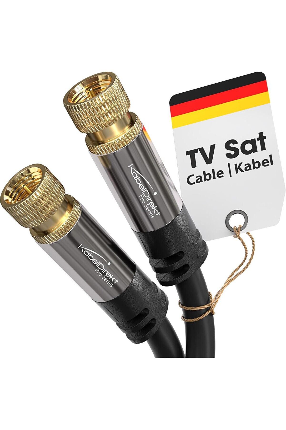 STOREMAX PRStoRe – Sat/Anten Kabluso, Koaksiyel Kablolar – 1,5m – Metal F Konnektörlü 4K TV Uydu Kabl