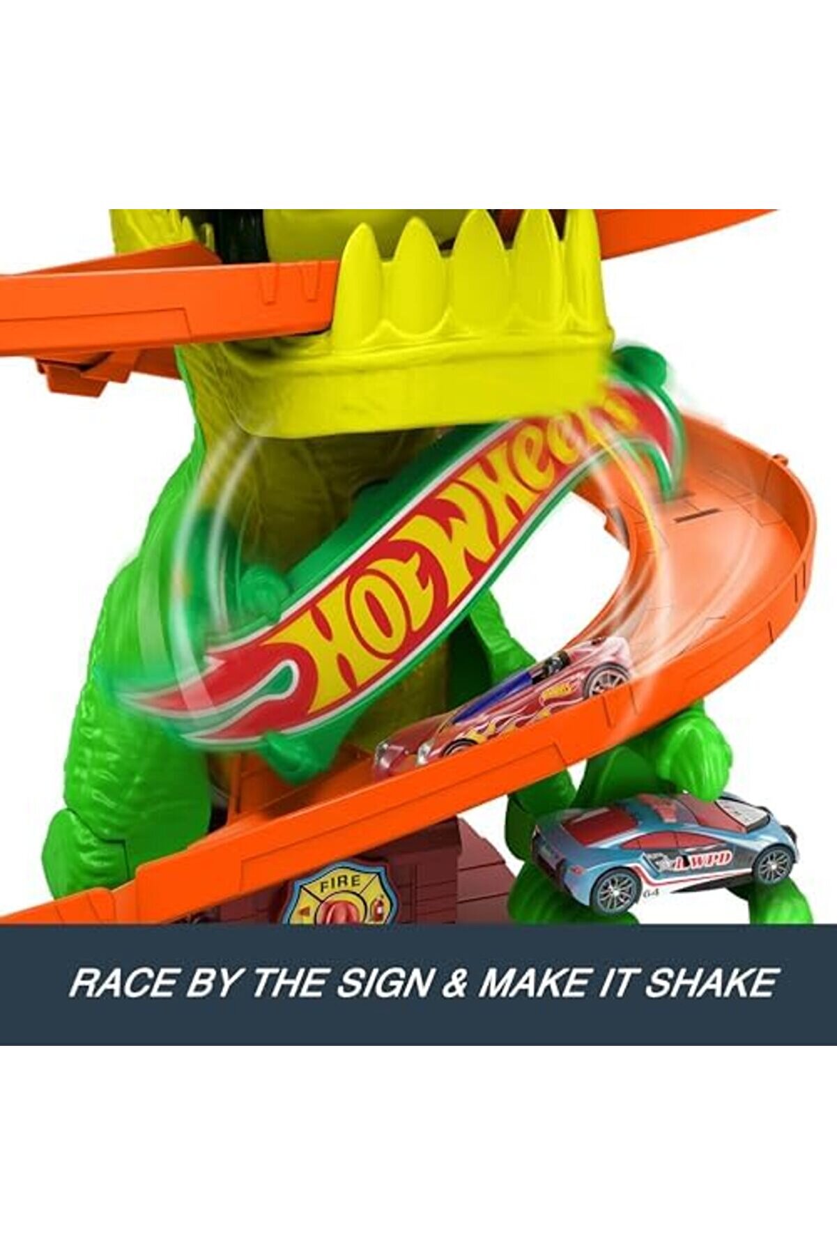 Trendfli̇ck T-Rex Ve İtfai̇ye İstasyonu Oyun Seti̇ Hot T-Rex Ve İtfai̇ye İstasyonu Oyun Seti̇ Ve 164 Ölç