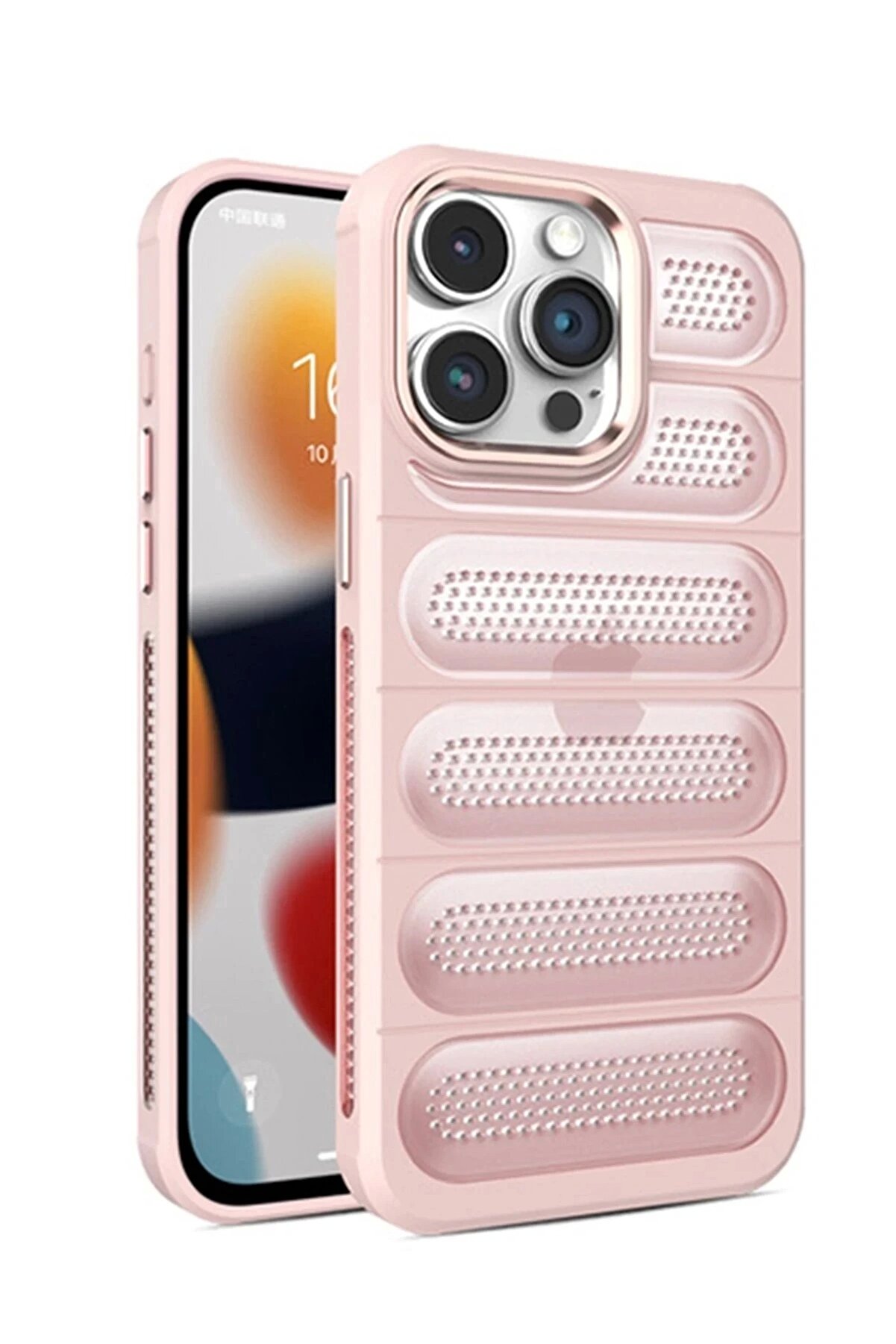 CepteToptan iPhone 15 Pro Kılıf Airmax Silikon Kapak - Pembe