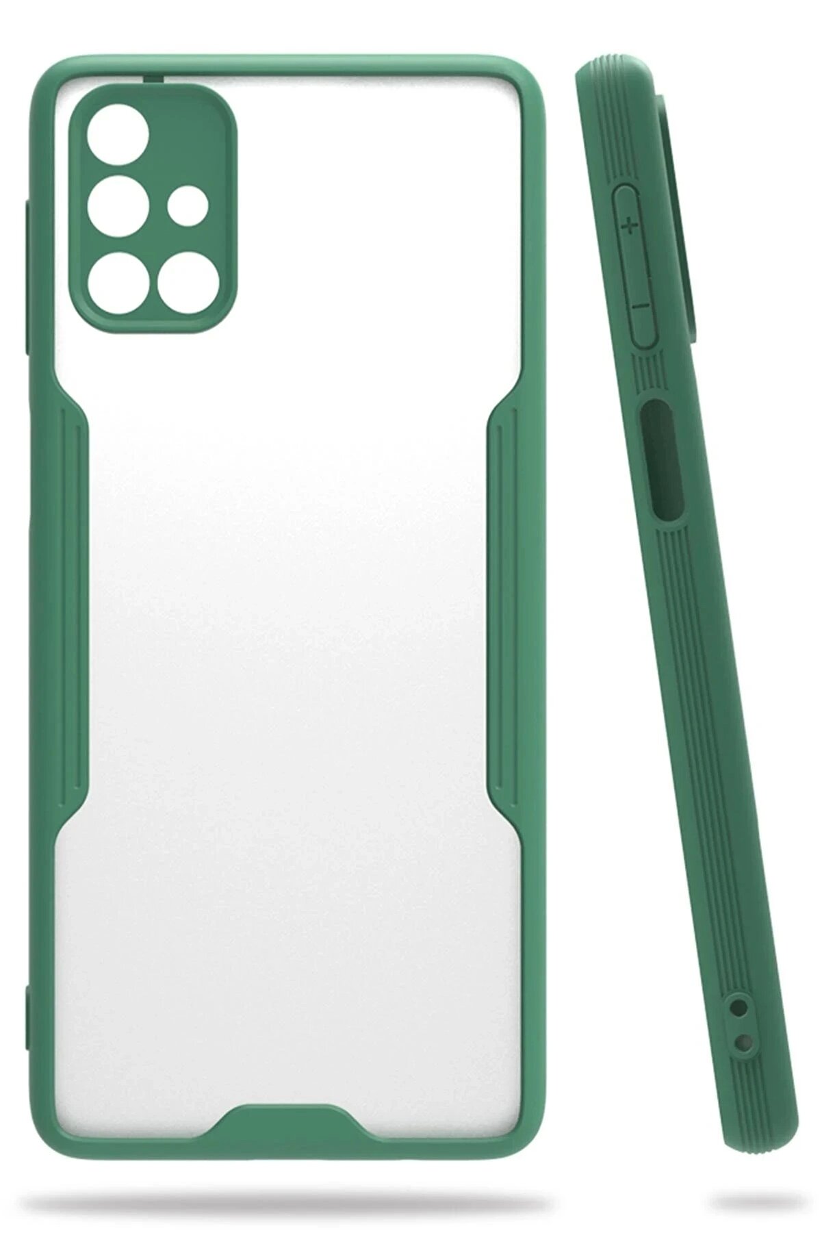 Toptan Bulurum Samsung Galaxy M31S Kılıf Platin Silikon - Yeşil