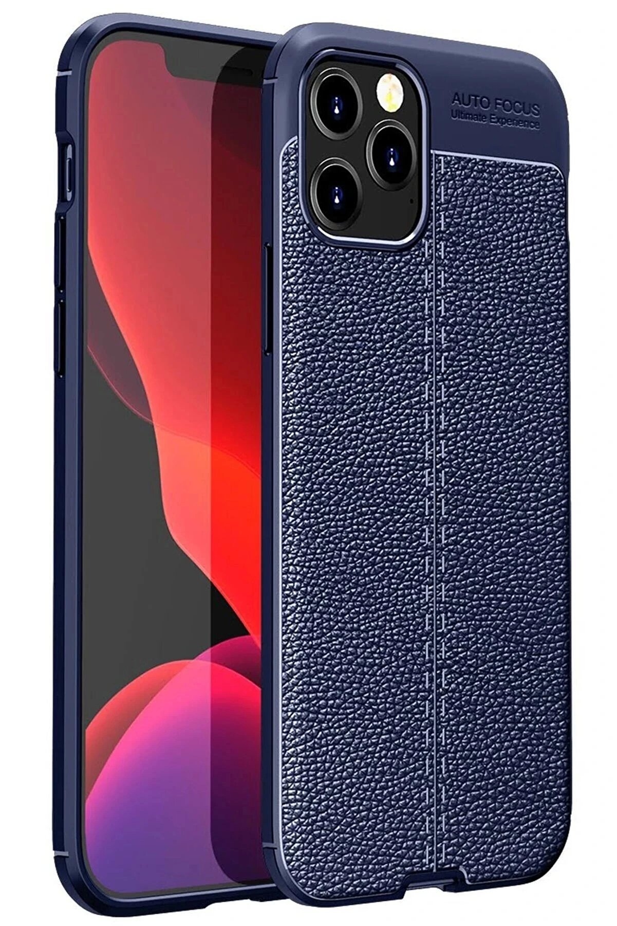 Toptan Bulurum iPhone 12 Pro Kılıf Auto Focus Kapak - Lacivert