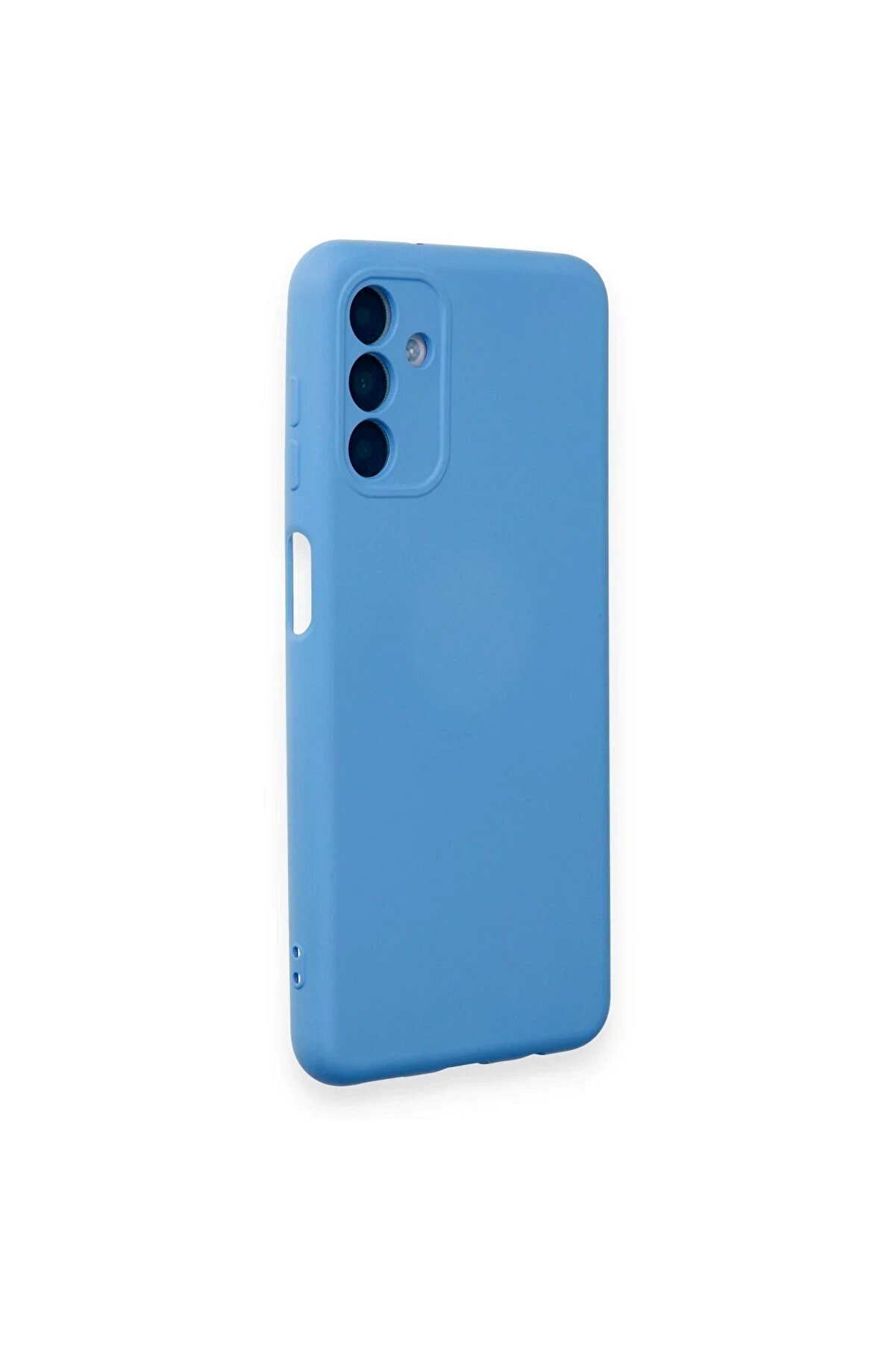 Samsung Galaxy A14 4G Kılıf Nano İçi̇ Kadi̇fe Si̇li̇kon - Mavi̇ - Dropx2228-7701