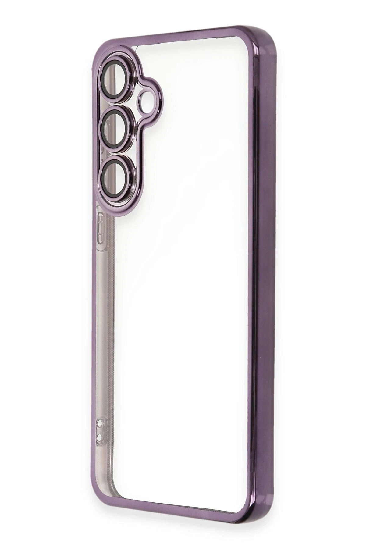 Samsung Galaxy S24 Fe Kılıf Lensli̇ Si̇li̇kon - Mor - Dropx1741-7136