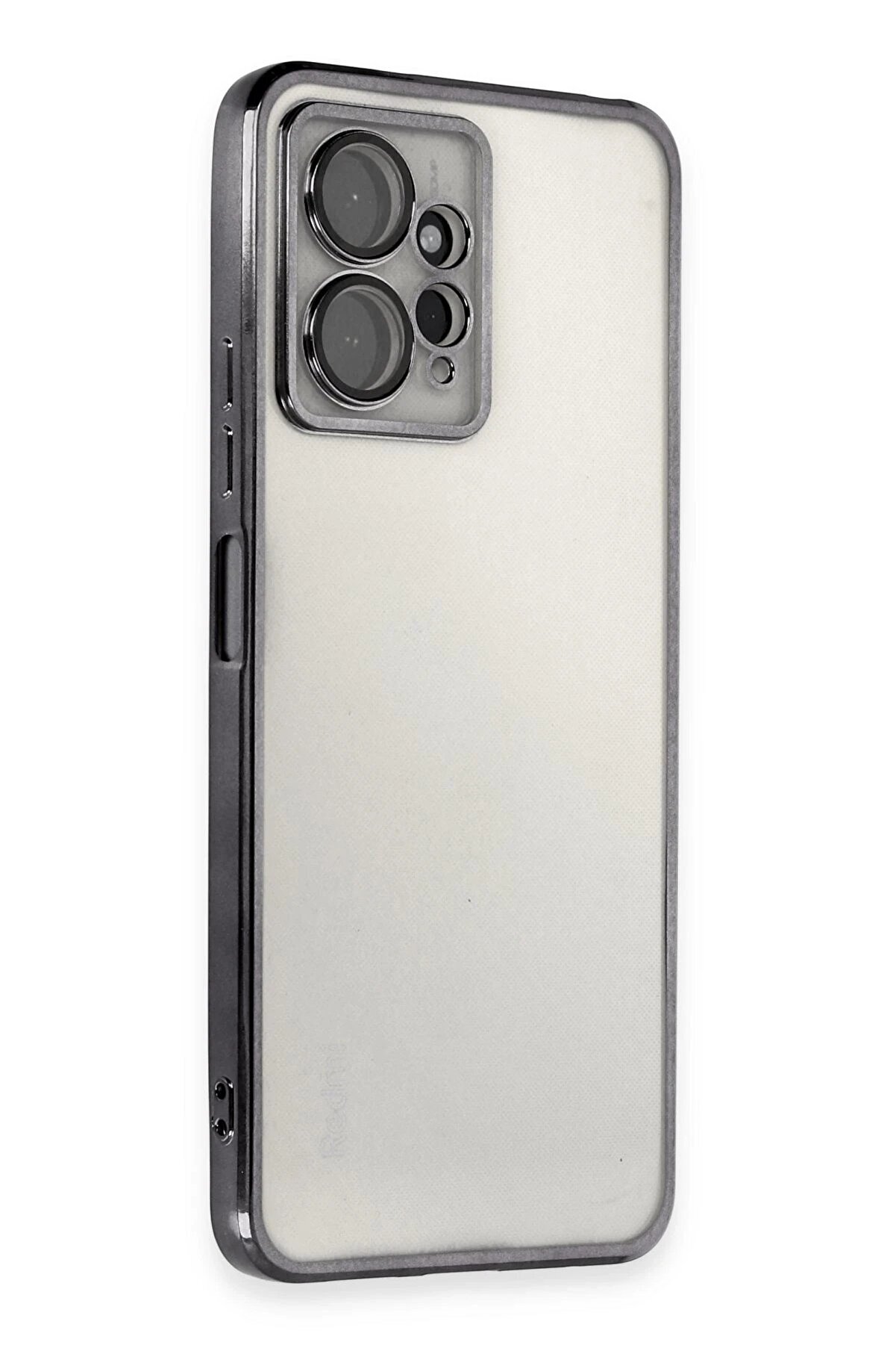 CepteToptan Xiaomi Redmi Note 12 4G Kılıf Lensli Silikon - Siyah - DROPX7315-2099