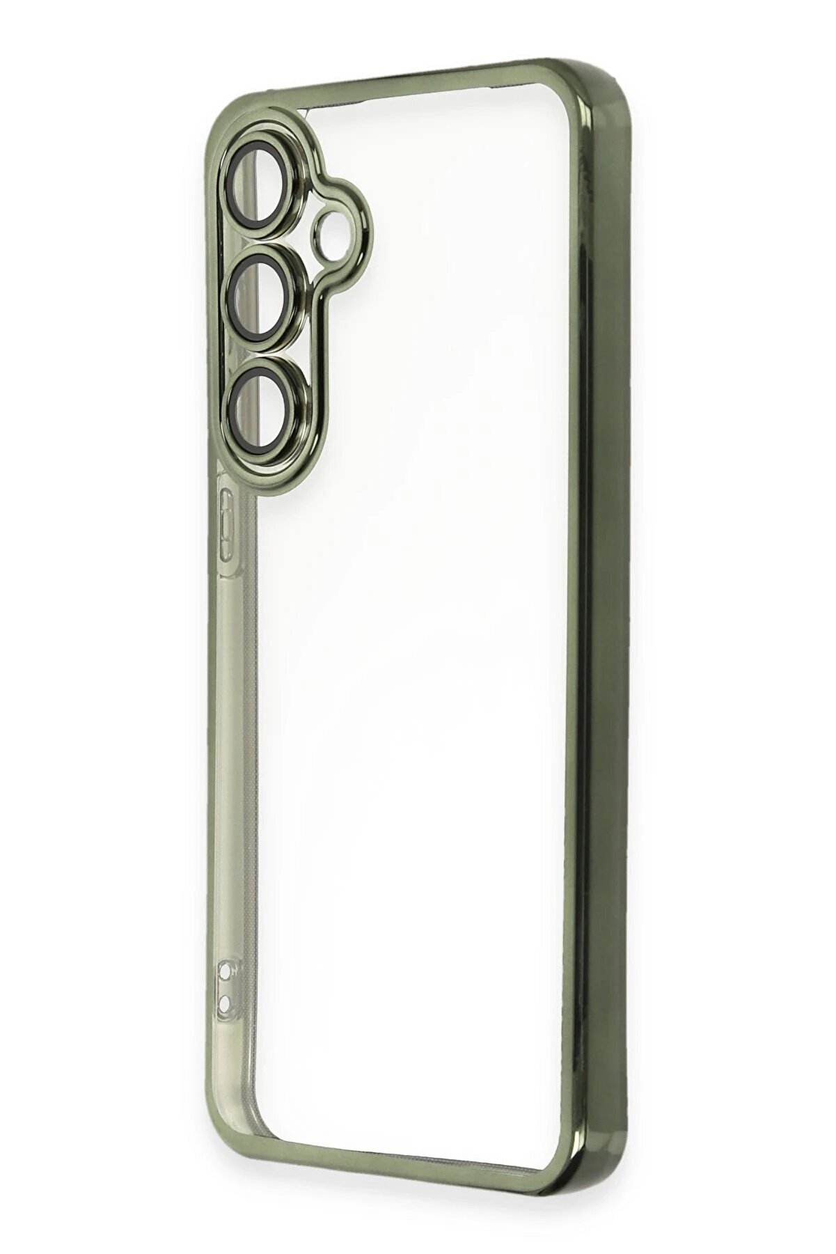 Samsung Galaxy S24 Fe Kılıf Lensli̇ Si̇li̇kon - Yeşi̇l - Dropx3639-7923