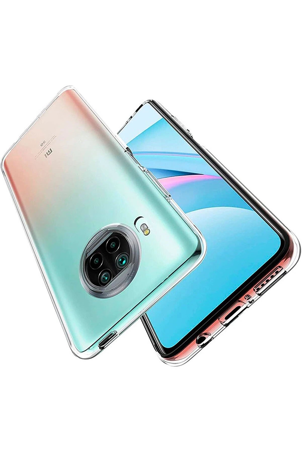 Xi̇aomi̇ Redmi̇ Note 9 Pro 5G Kılıf L&uuml;x Şeffaf Si̇li̇kon - Dropx3176-5479