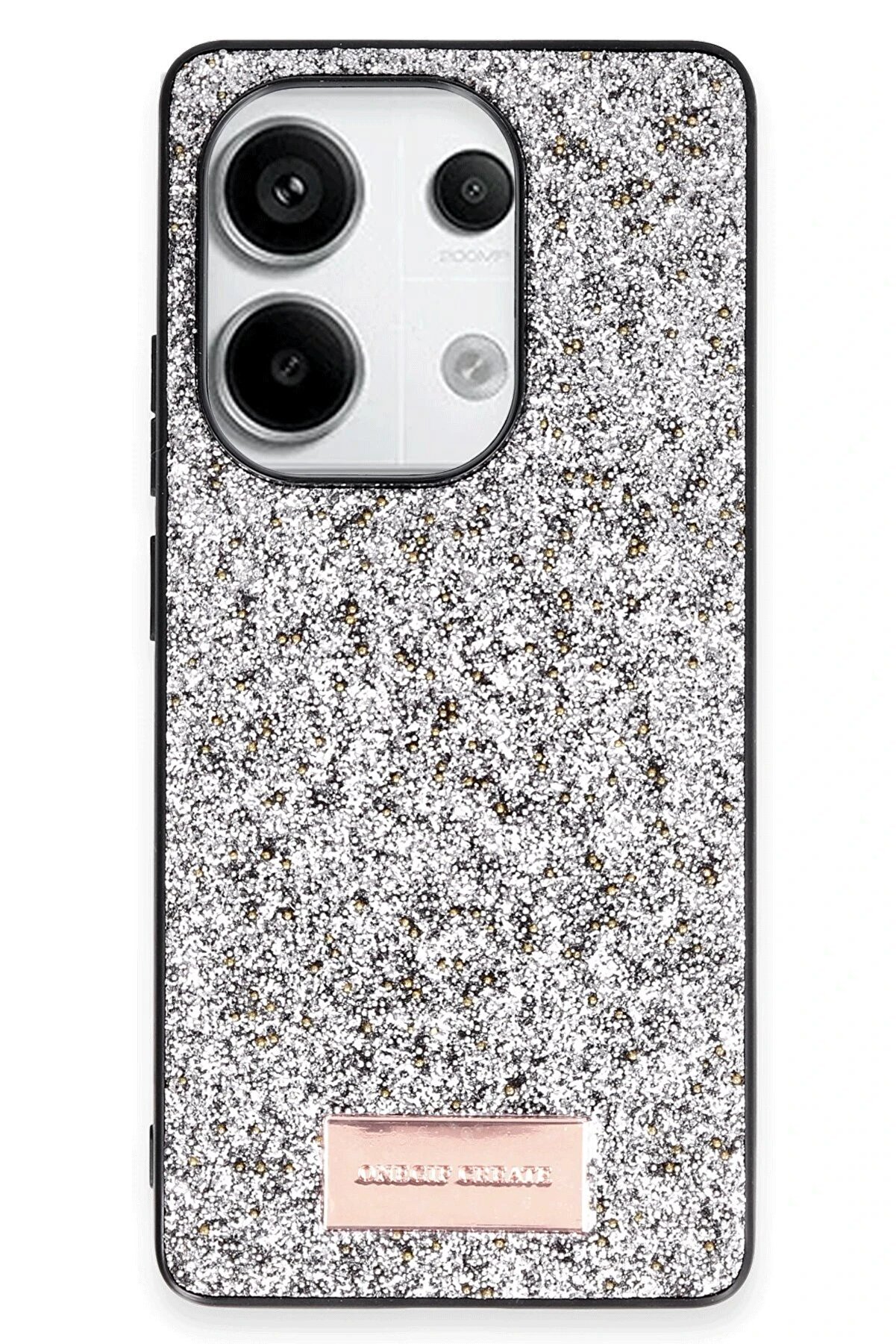 CepteToptan Xiaomi Redmi Note 13 Pro 4G Bright Simli Kapak - Gümüş - DROPX1078-9106