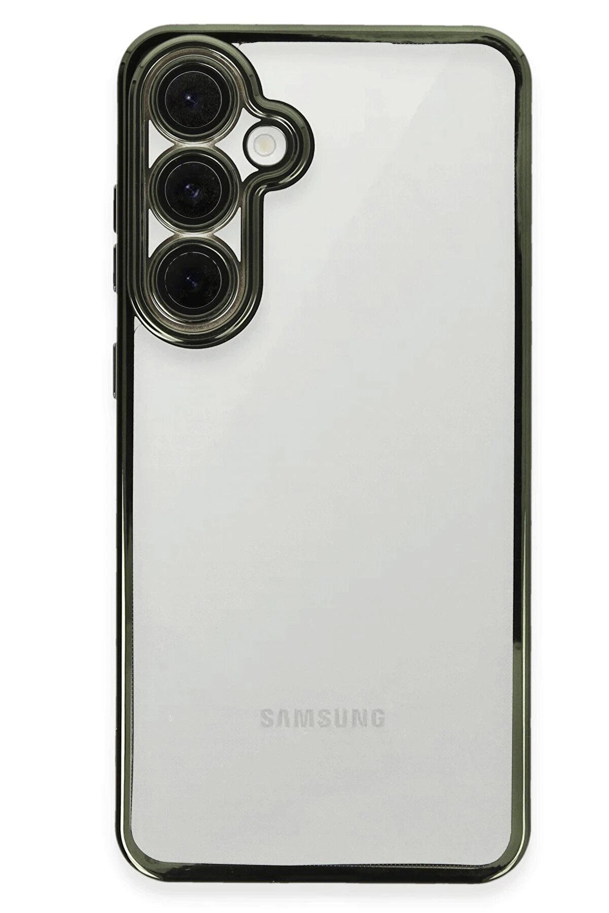 CepteToptan Samsung Galaxy S24 FE Kılıf Lensli Silikon - Yeşil - DROPX3639-7923