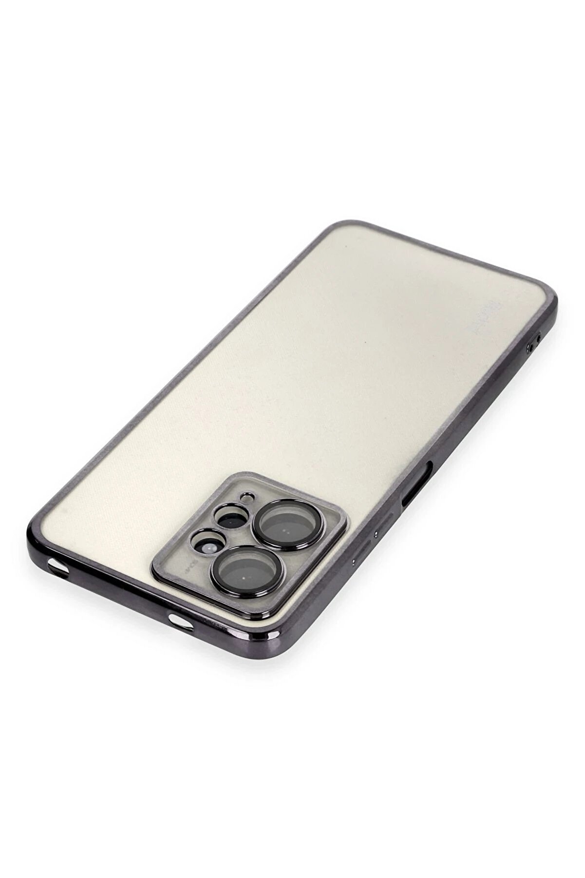 Xi̇aomi̇ Redmi̇ Note 12 4G Kılıf Lensli̇ Si̇li̇kon - Si̇yah - Dropx7315-2099