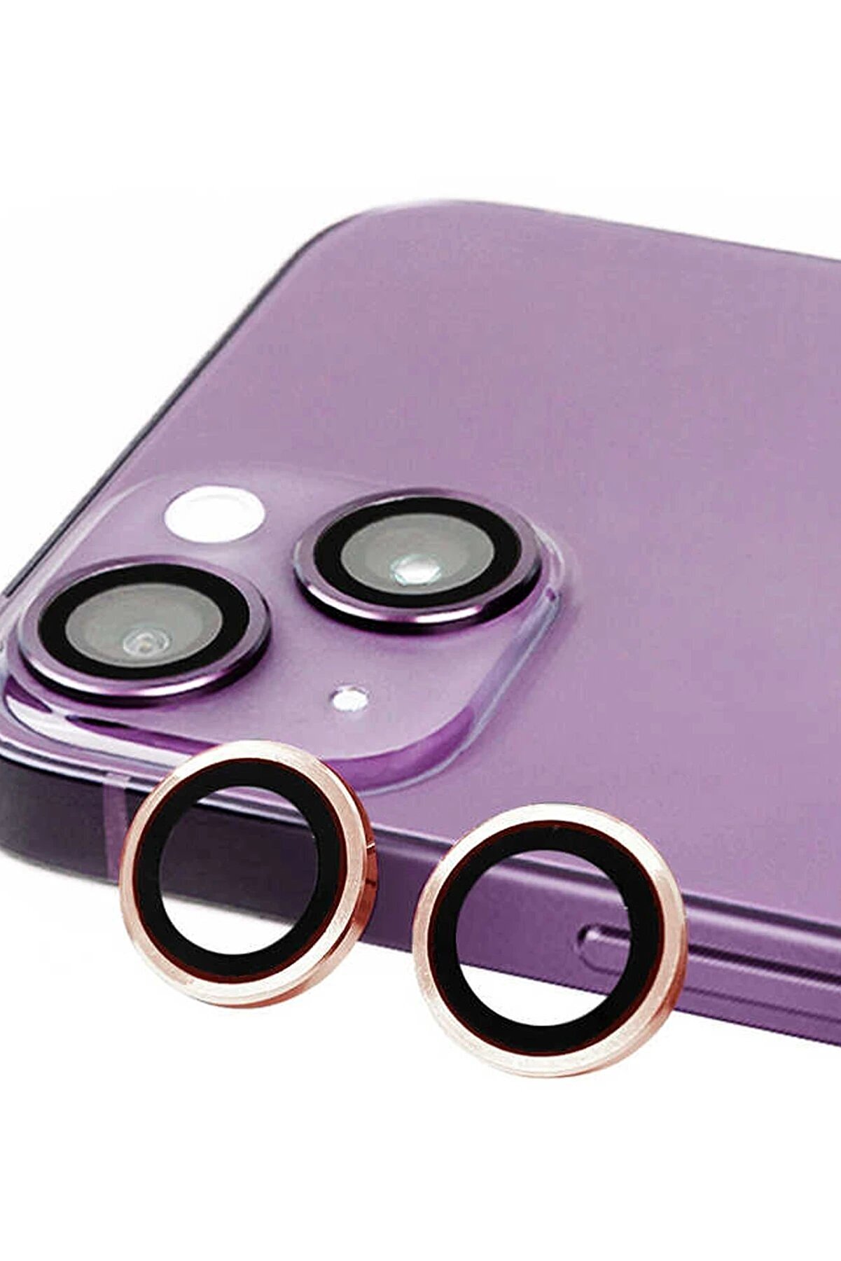 CepteToptan iPhone 13 Mini Raze Metal Kamera Lens - Pembe - DROPX8704-2768