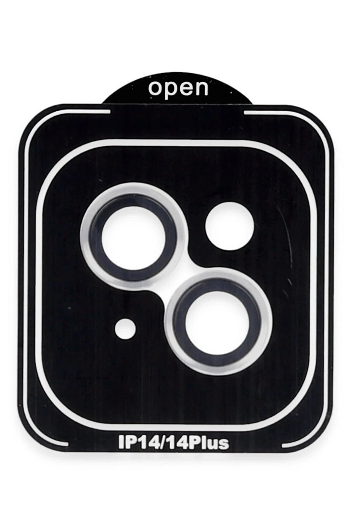 CepteToptan iPhone 14 PVD Metal Kamera Lens - Gümüş - DROPX2697-2961