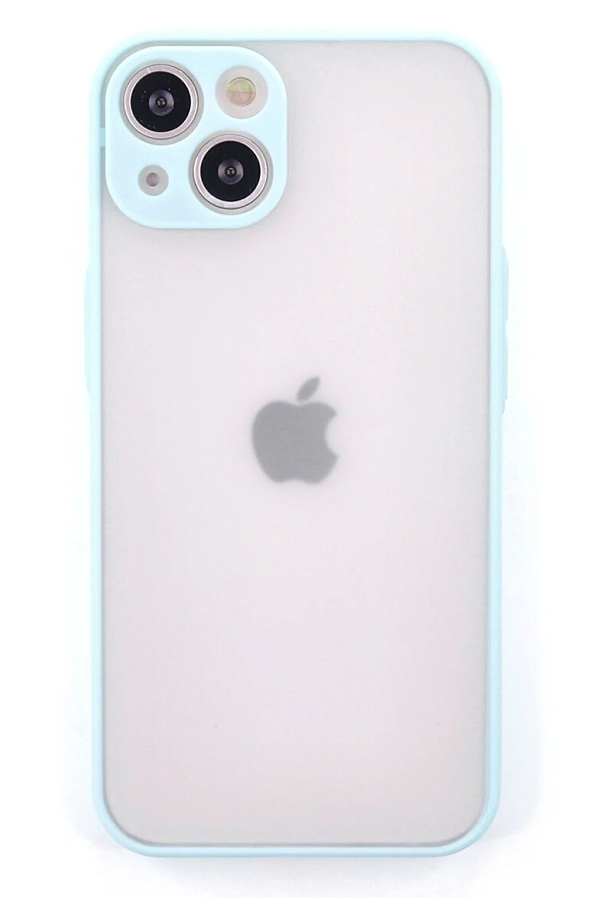 CepteToptan iPhone 15 Plus Kılıf Montreal Silikon Kapak - Turkuaz - DROPX5587-1235