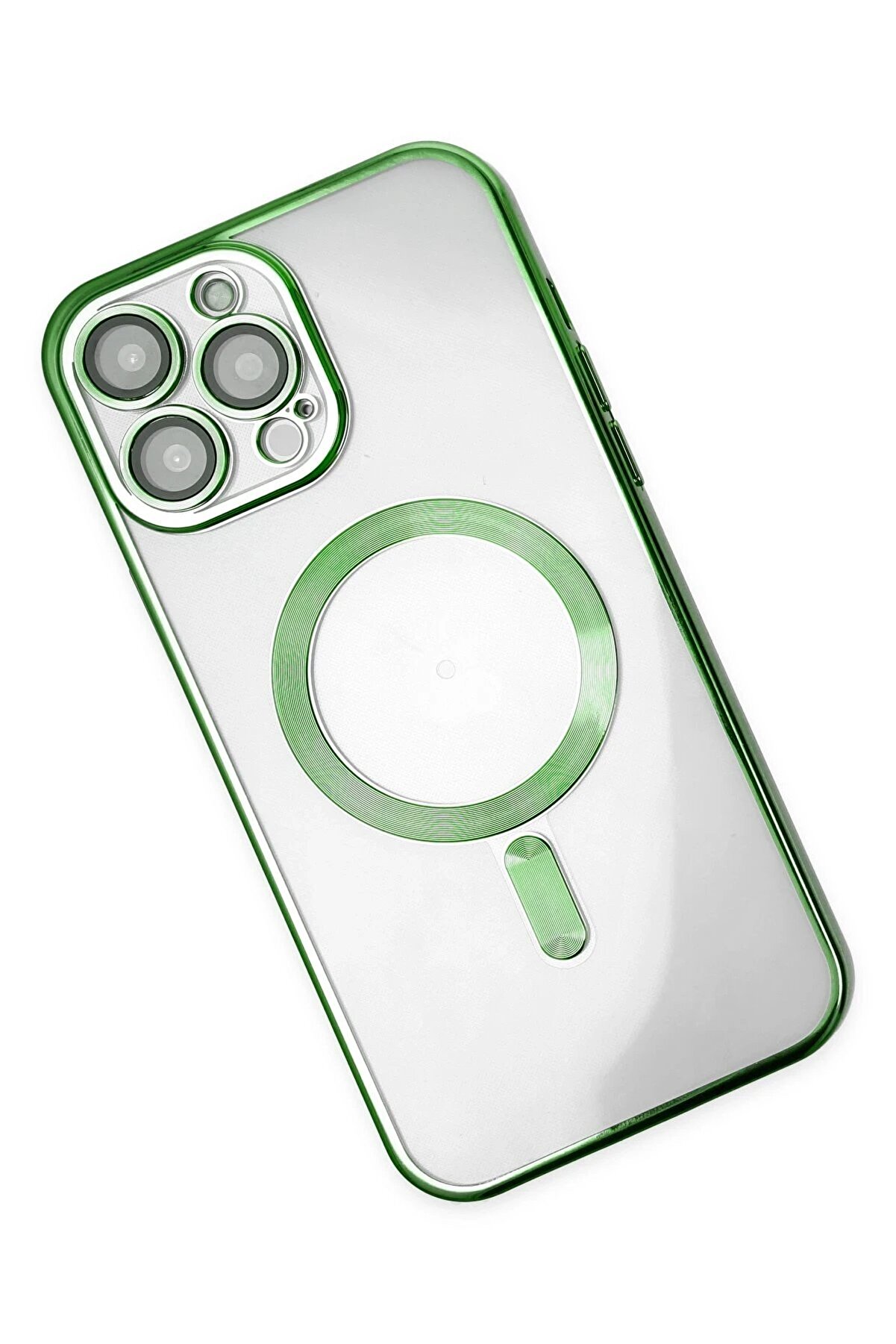 İphone 13 Pro Max Kılıf Kross Magneti̇csafe Kapak - Koyu Yeşi̇l - Dropx8810-3649