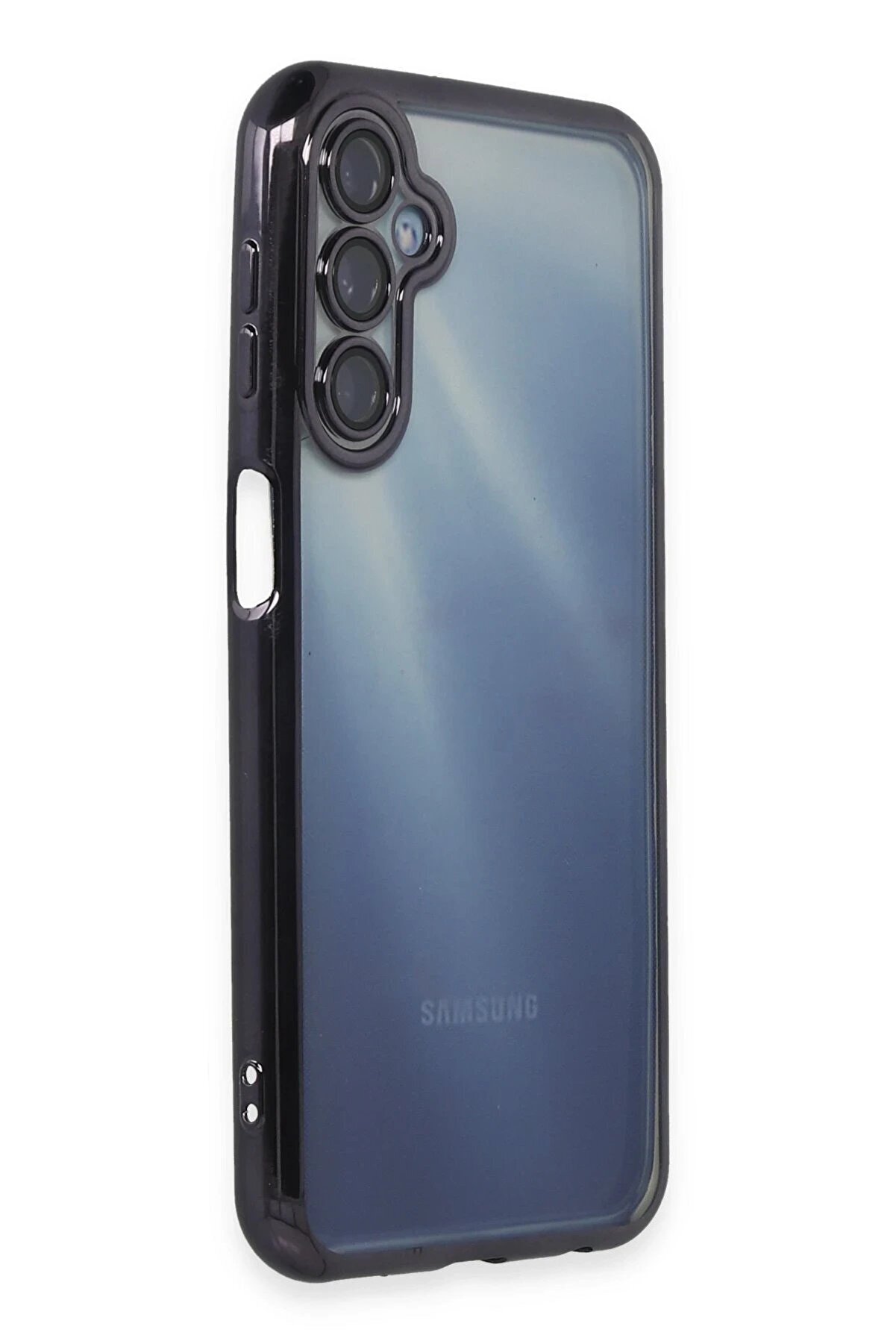 Samsung Galaxy A15 4G Kılıf Lensli̇ Si̇li̇kon - Mor - Dropx7438-4529