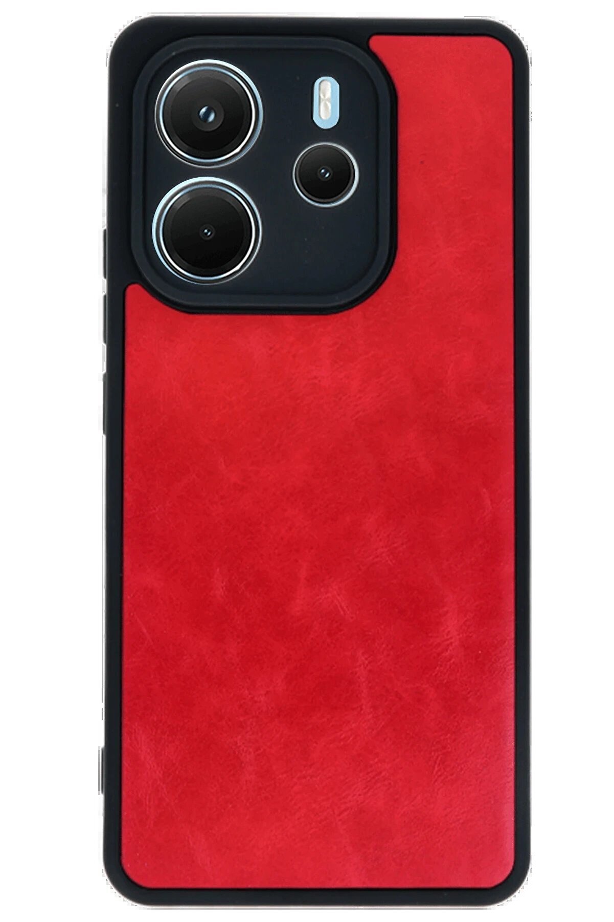 Xi̇aomi̇ Redmi̇ Note 14 4G Kılıf Aras Deri̇ Kapak - Kırmızı - Dropx3953-4474