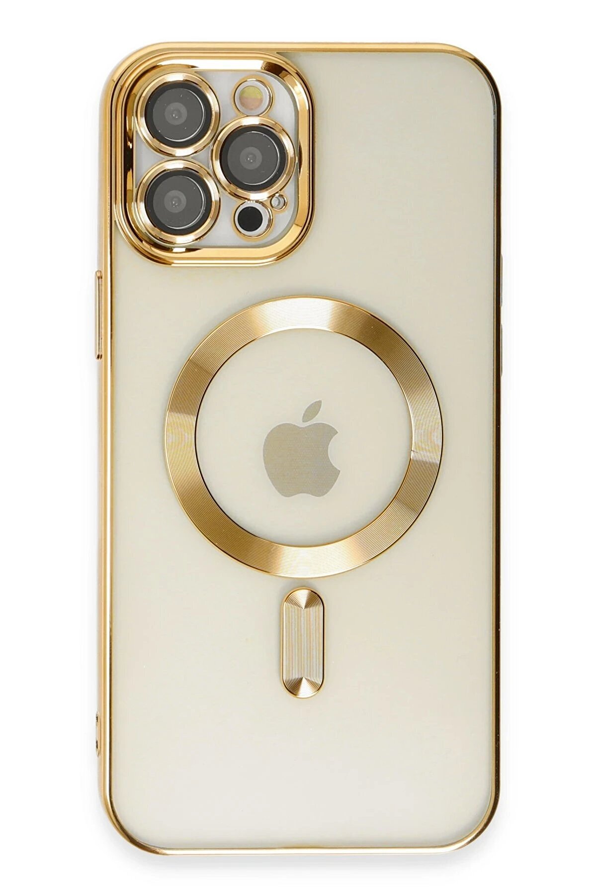CepteToptan iPhone 12 Pro Max Kılıf Kross Magneticsafe Kapak - Gold - DROPX2386-5072