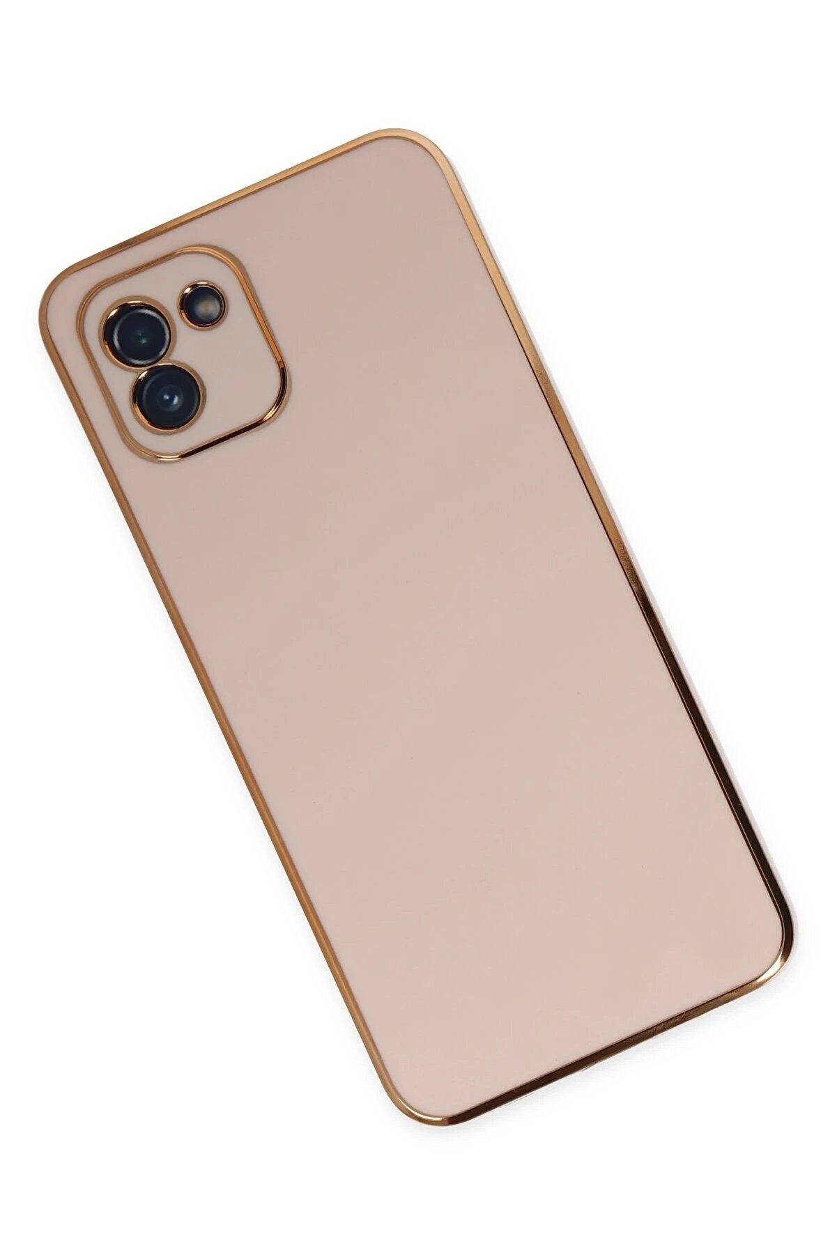 Samsung Galaxy A03 Kılıf Volet Si̇li̇kon - Pembe - Dropx2076-8815