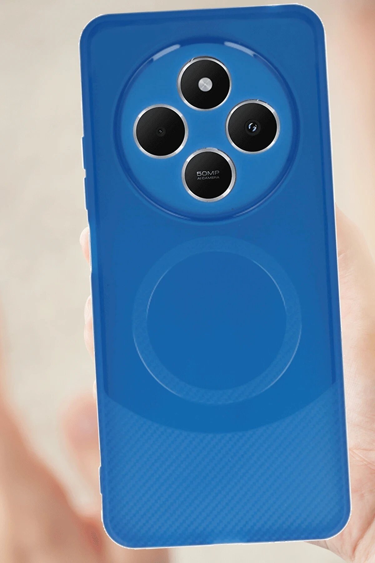 CepteToptan Xiaomi Redmi 14C Kılıf Maya Karbon Kapak - Siyah - UST8385-6200