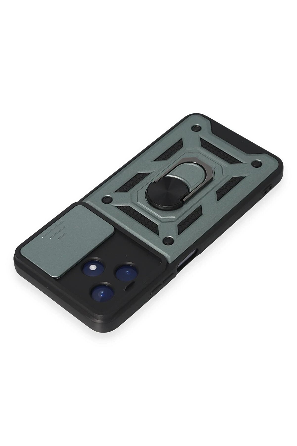 Realme C53 Kılıf Pars Lens Yüzüklü Si̇li̇kon - Yeşi̇l - Dropx4525-5087