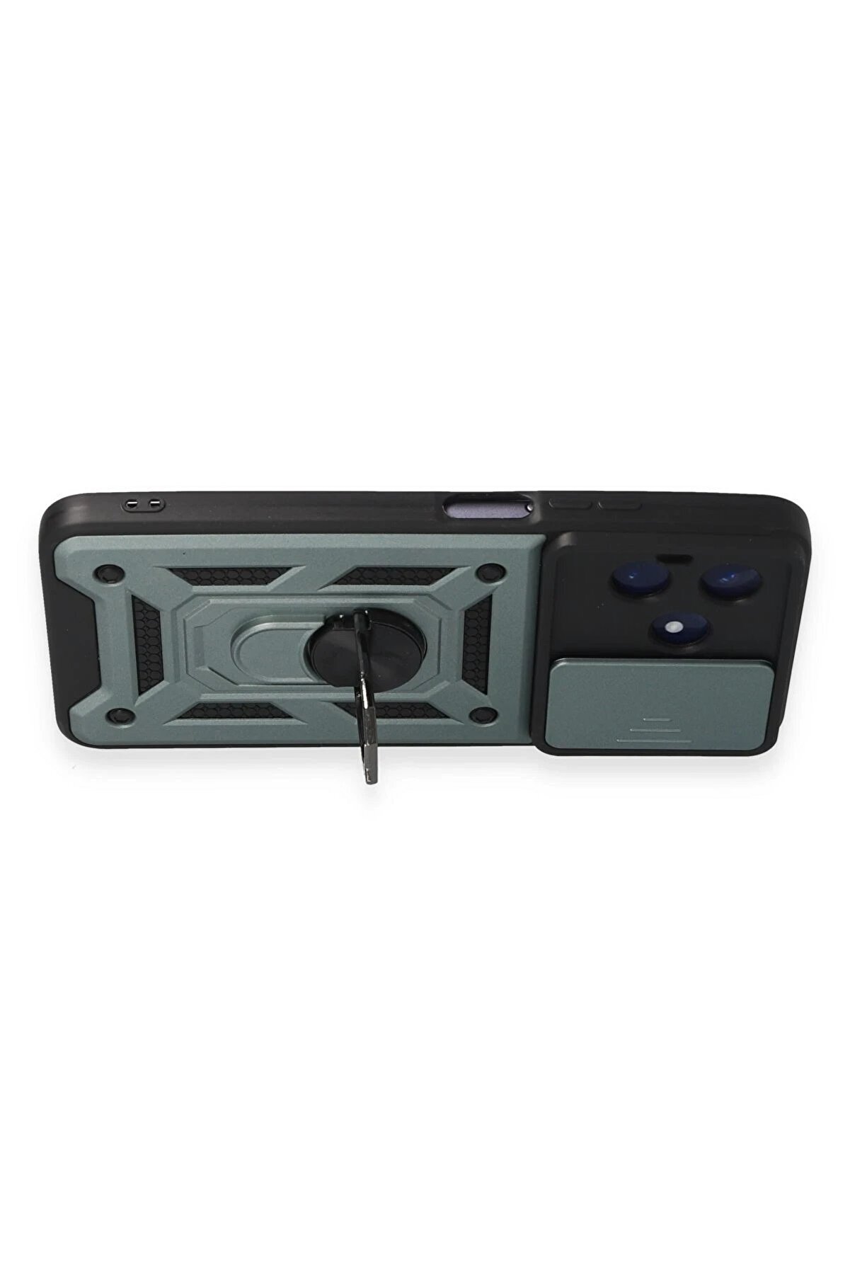 Realme C53 Kılıf Pars Lens Yüzüklü Si̇li̇kon - Yeşi̇l - Dropx4525-5087