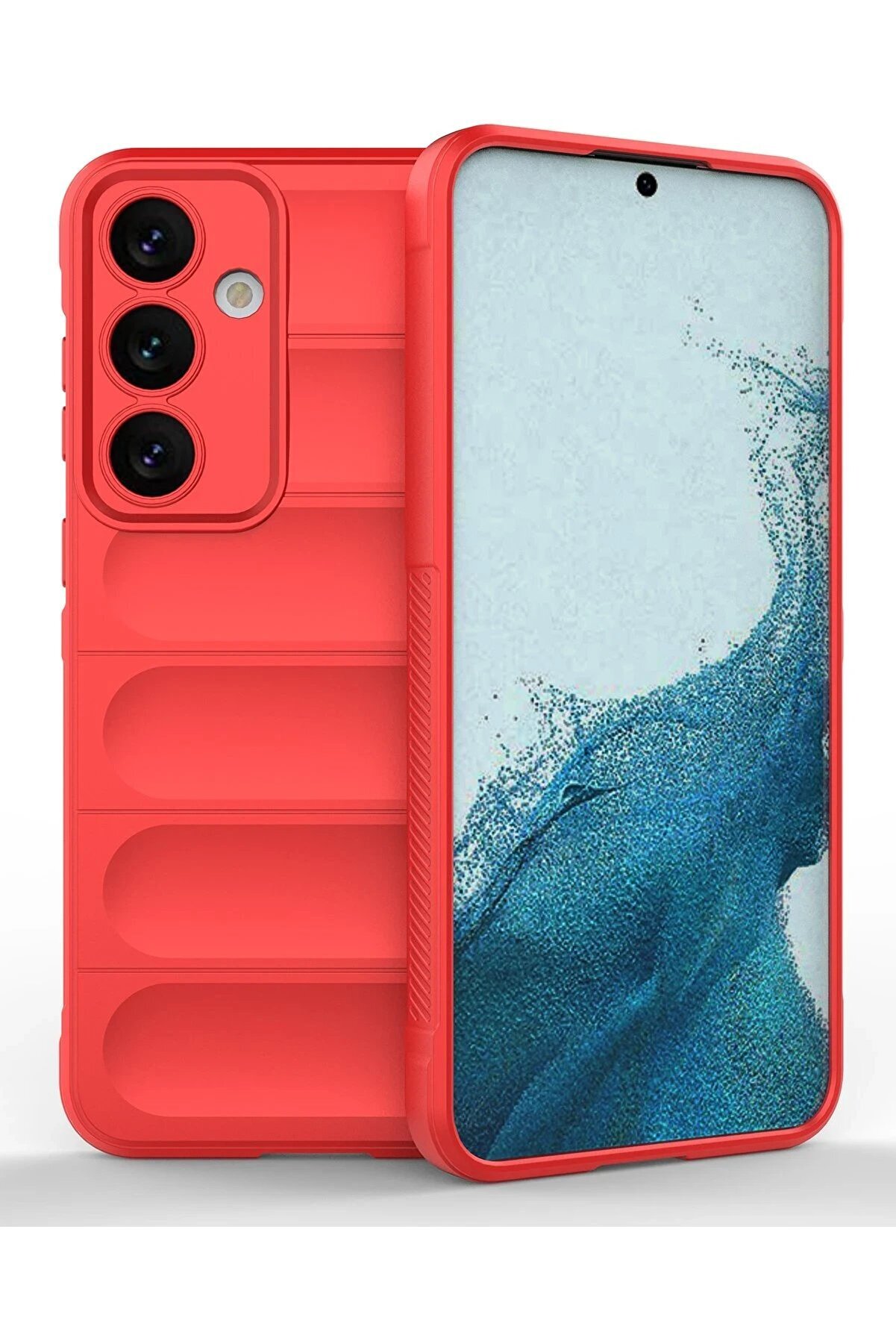 nerede bulurum Samsung Galaxy S24 Kılıf Optimum Silikon - Kırmızı