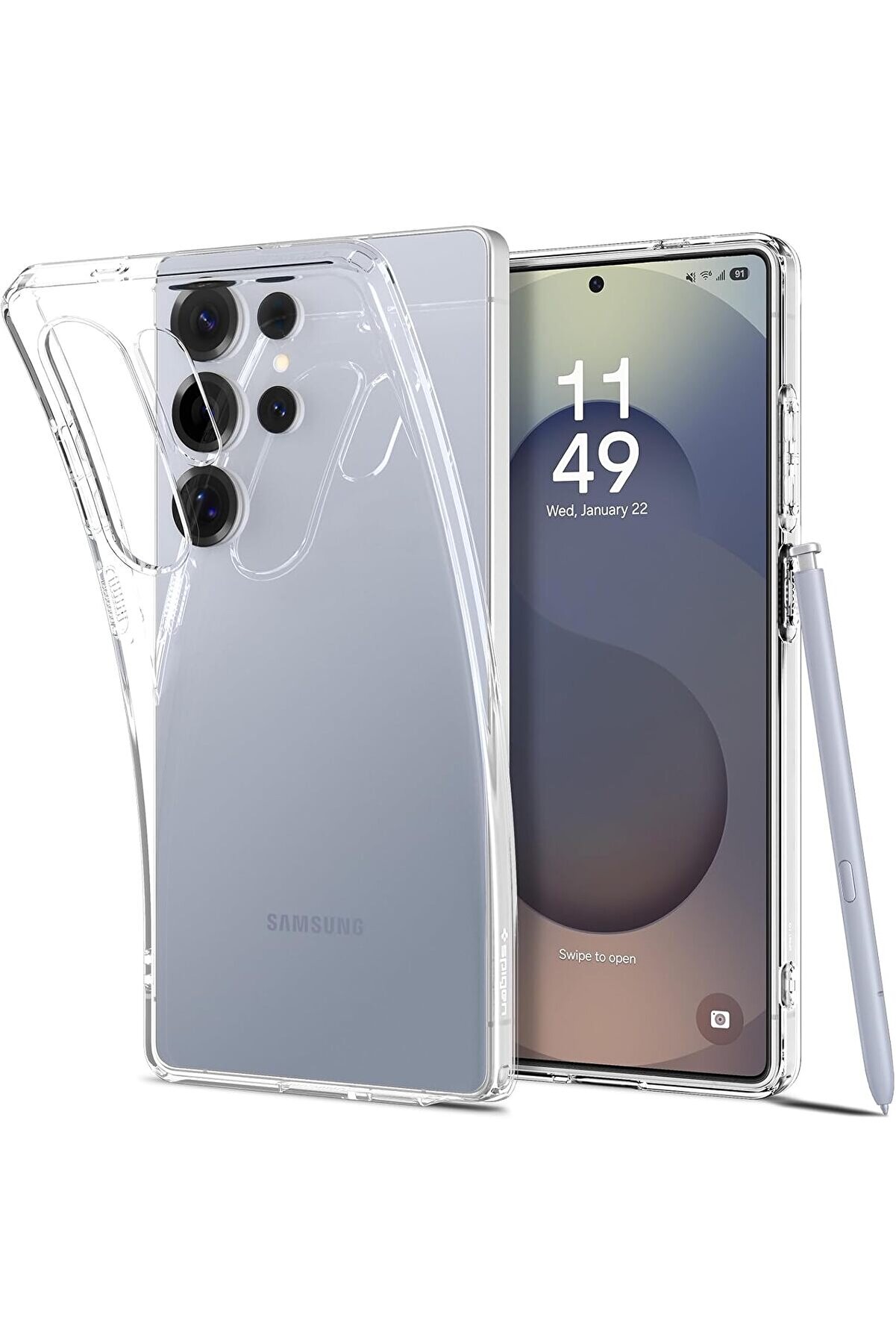 STOREMAX likesell S25 Ultra ince Kılıf Crystal Sararma Karşıtı DuraClear™ Hava Kanalı Teknolojisi™ Askeri Sın