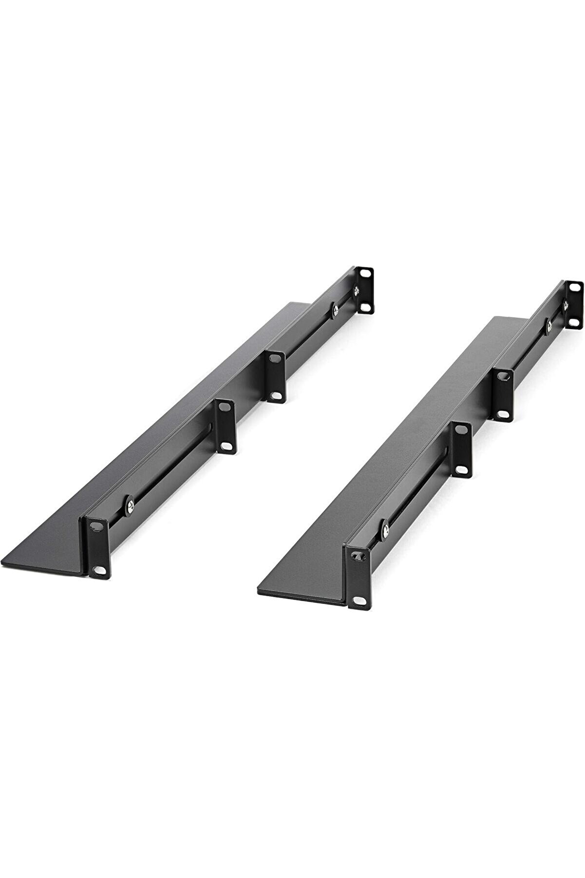 STOREMAX snShop 1U 19" Sunucu Raf Rayları - 24-36" Ayarlanabilir Derinlik - Evrensel 4 Direkli Raf Montaj Ra