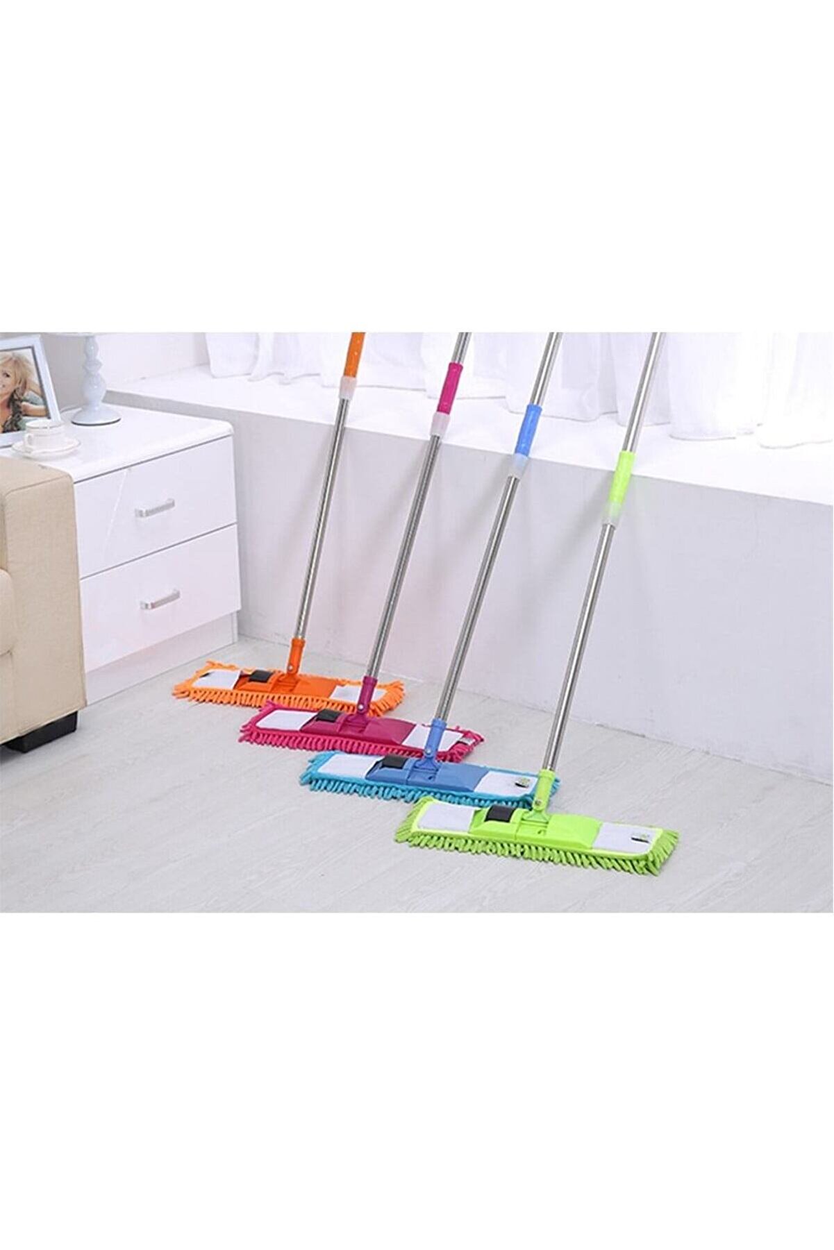 Ethab Ti̇caret Paspas Yedeği̇ Mi̇krofi̇ber Makarna Mop Paspas Yedeği̇ 40 Cm